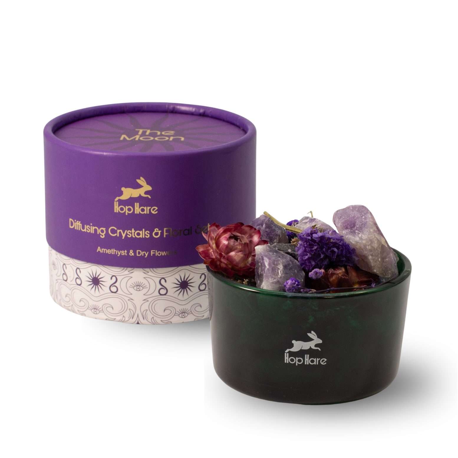 Hop Hare Diffusing Crystals & Floral Set - The Moon
