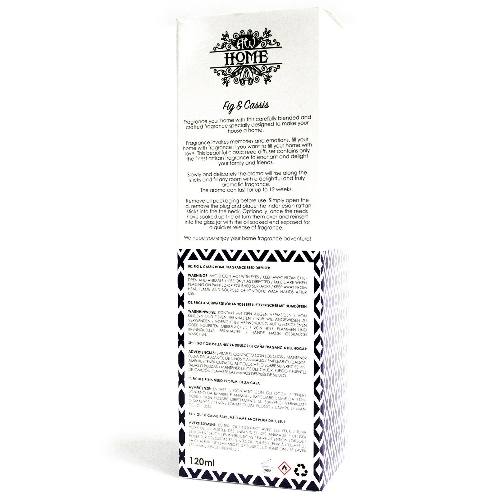 Reed Diffuser 120 ml – Fig & Cassis