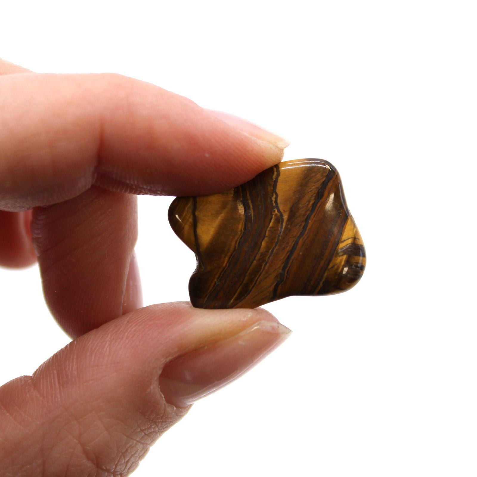 African Tumble Stone x24 - Small - Tigers Eye (Golden)