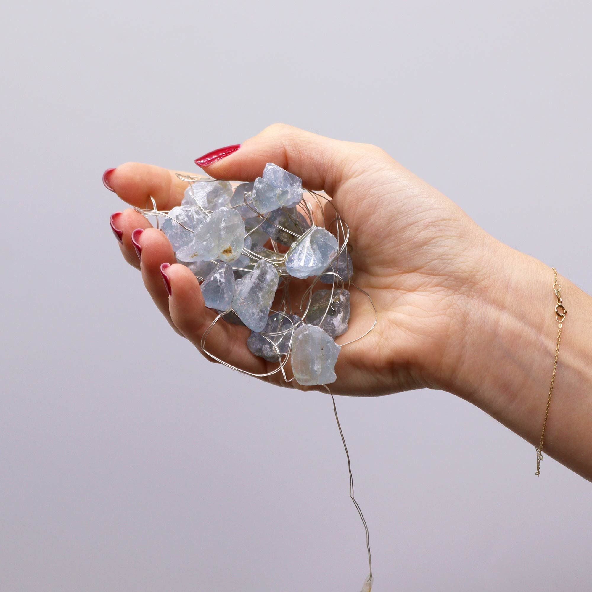 Gemstone Enchantment Lights - Celestite Blue