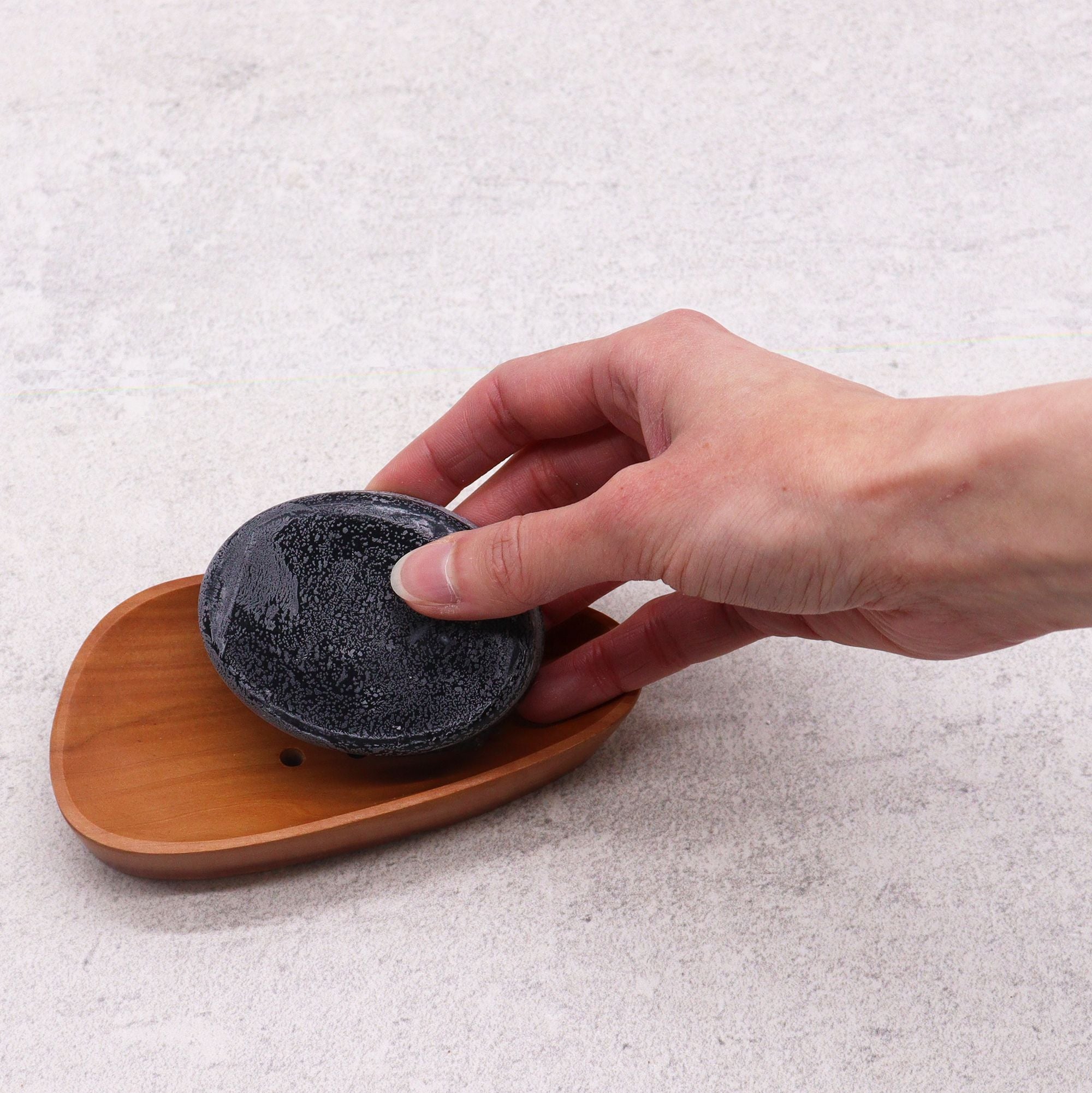 Mahogany Soap Dish - Pebble