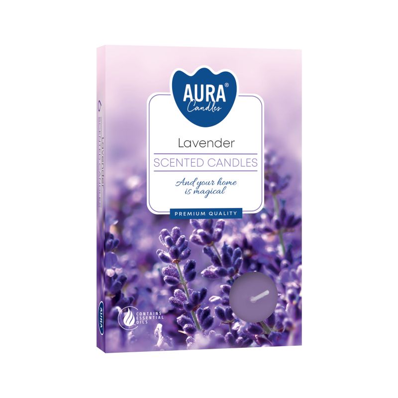 Scented Tealight Candle – Lavender (Pack of 6)
