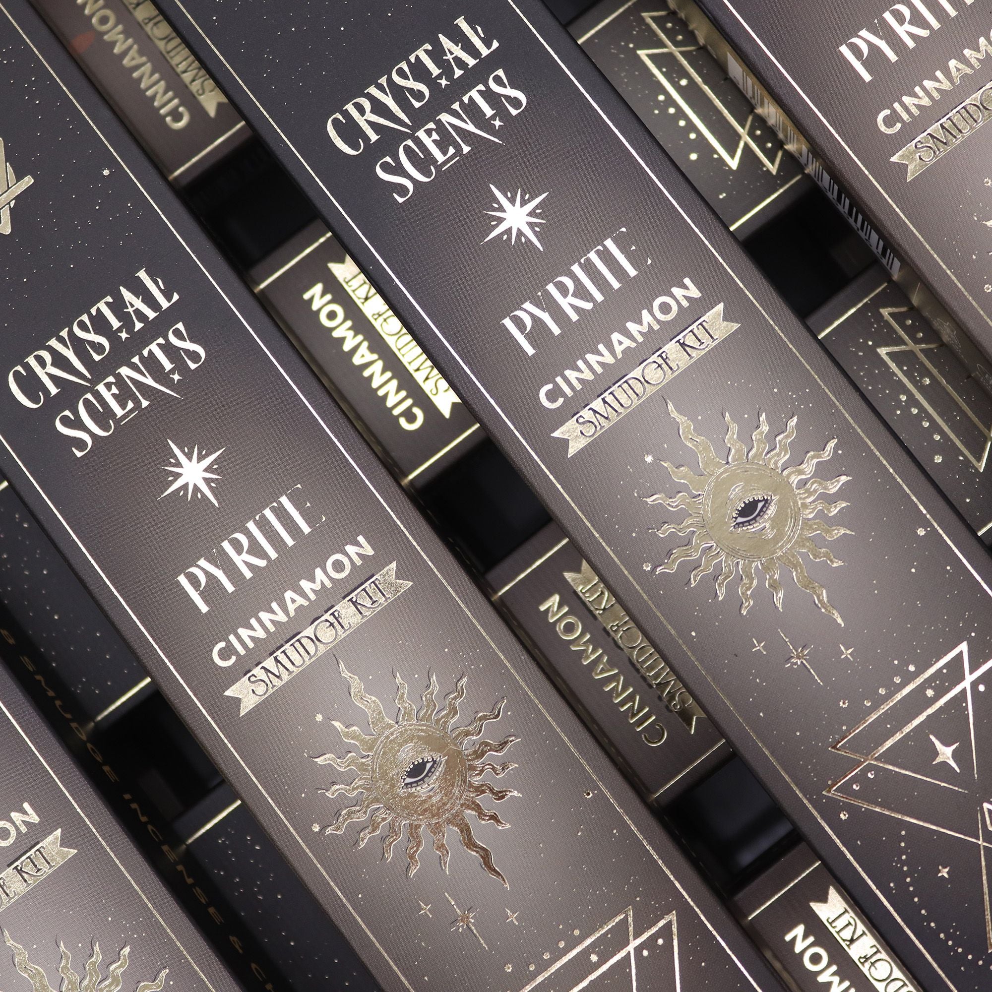 Crystal Scents Smudge Incense - Pyrite - Cinnamon