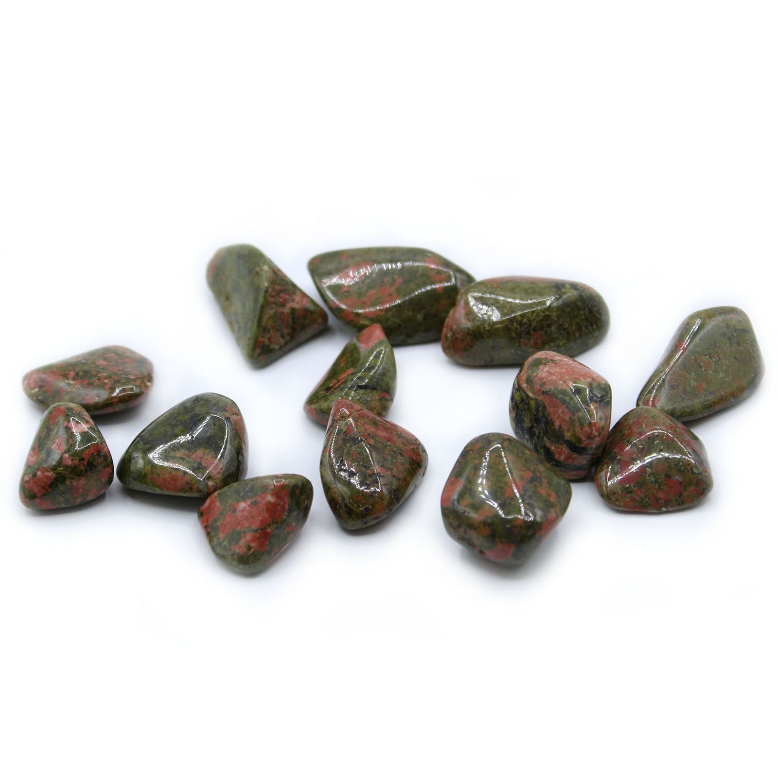Tumble Stone x24 - L - Unakite