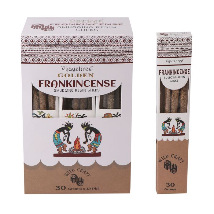 Golden Frankincense Smudging Resin Sticks 30g (6s)