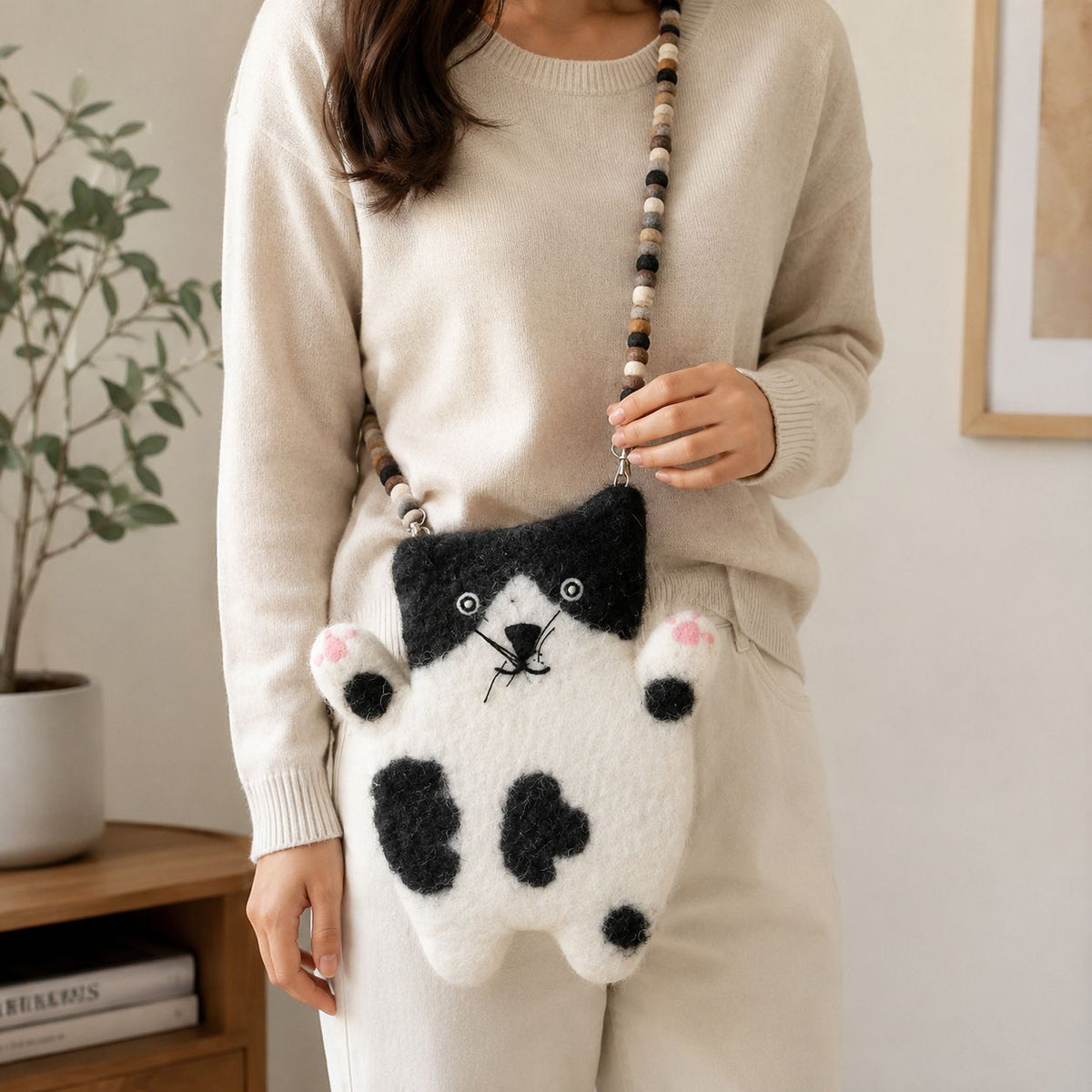 The Flat Cat Felted Bag Stacy