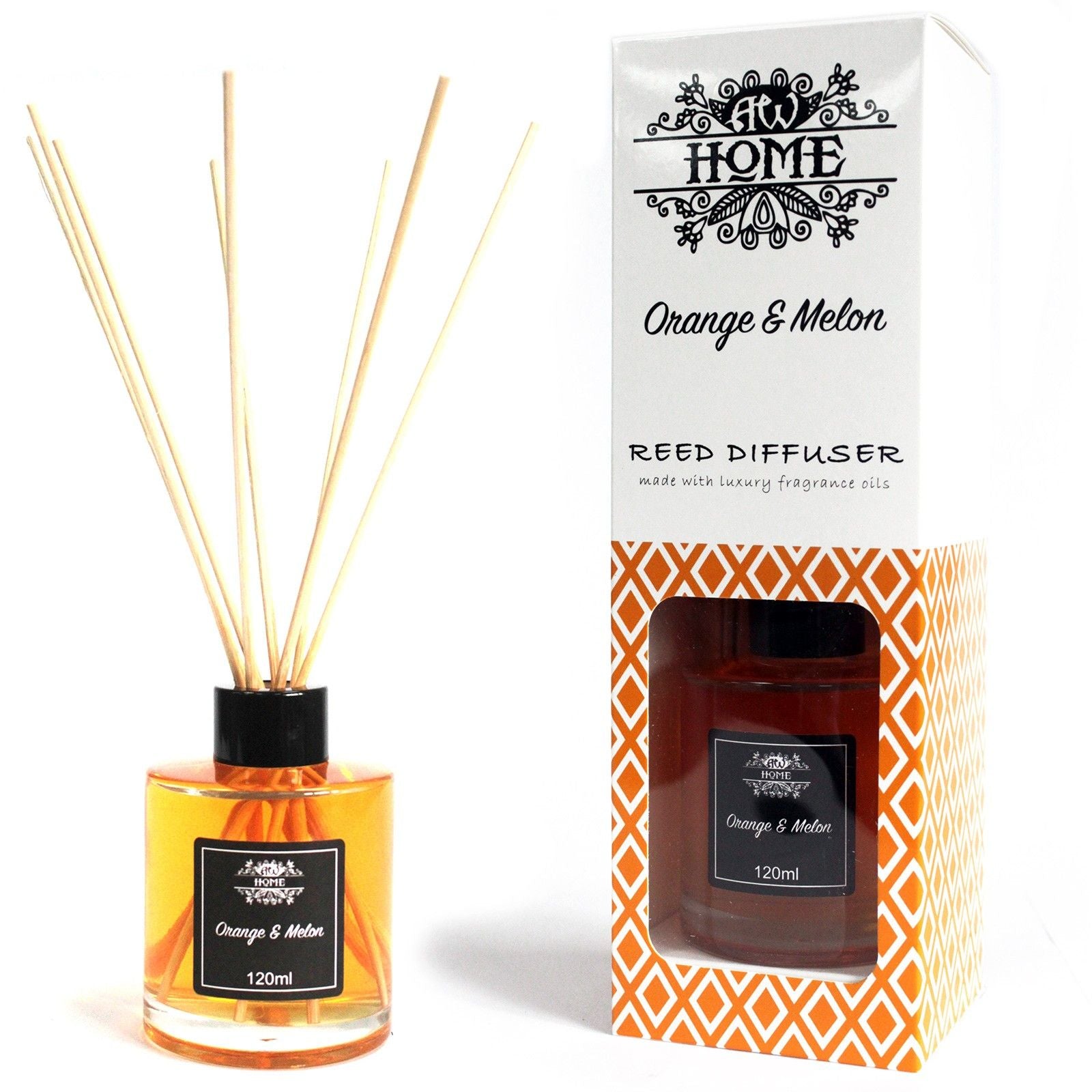 Reed Diffuser 120 ml – Orange & Melon
