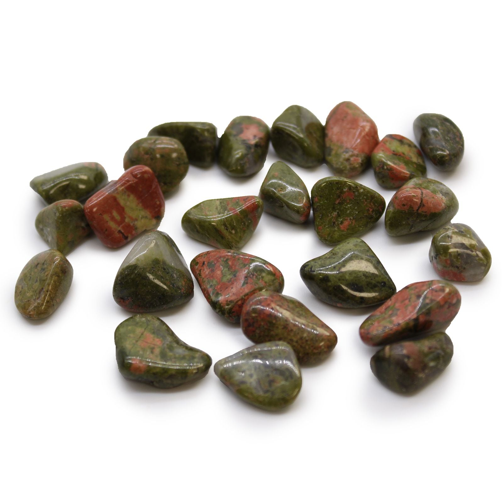 African Tumble Stone x24 - Small - Unakite