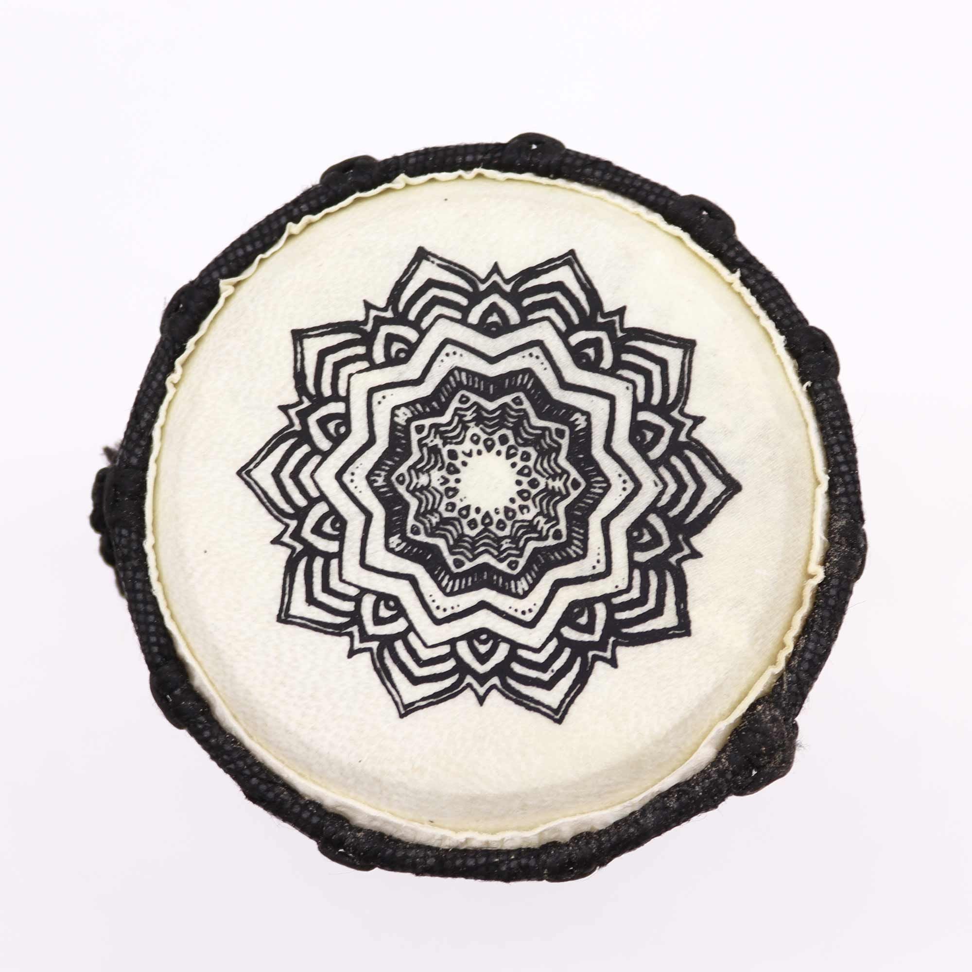 Handmade Wide Top Djembe Drum - 15cm