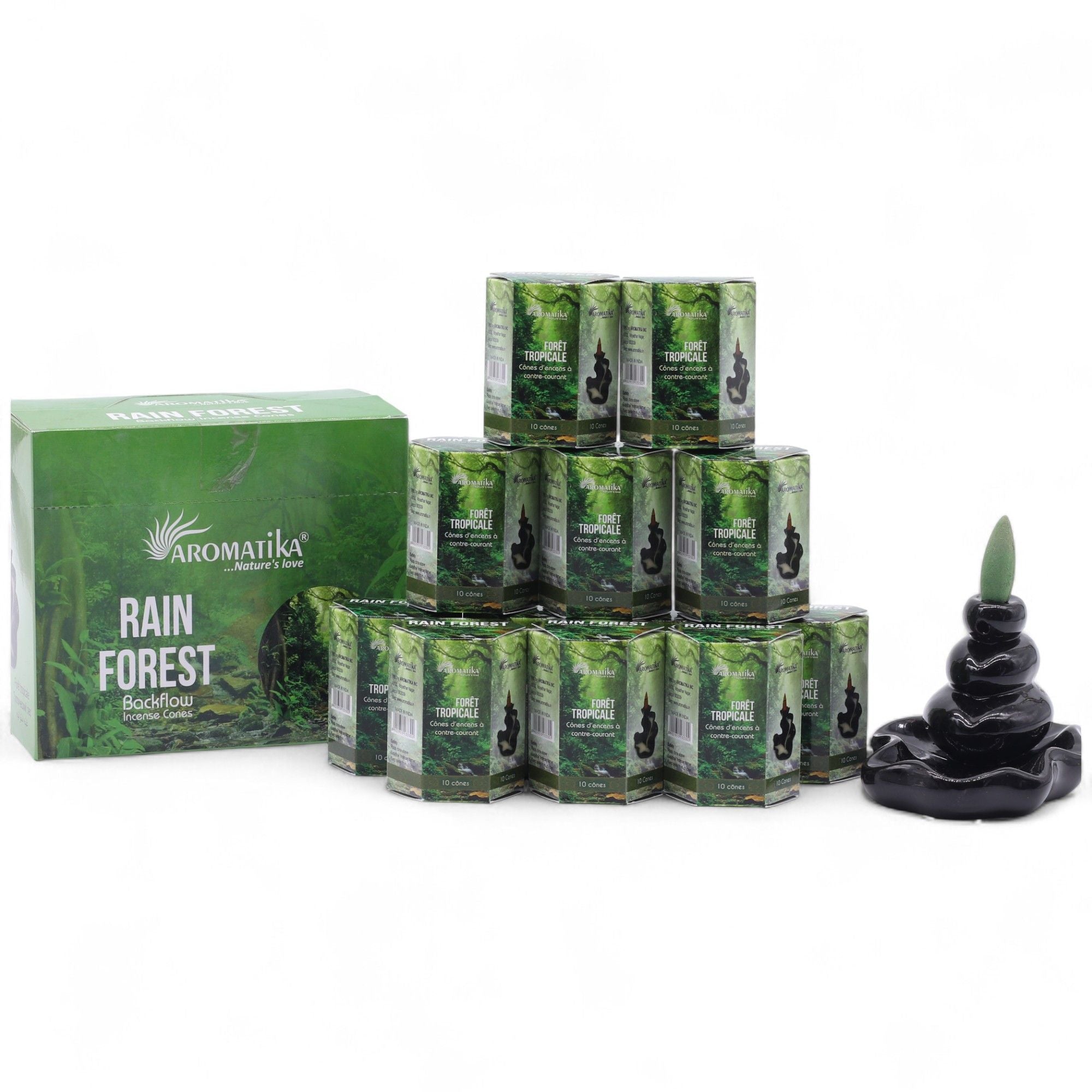 Masala Backflow Incense Cones - Rain Forest