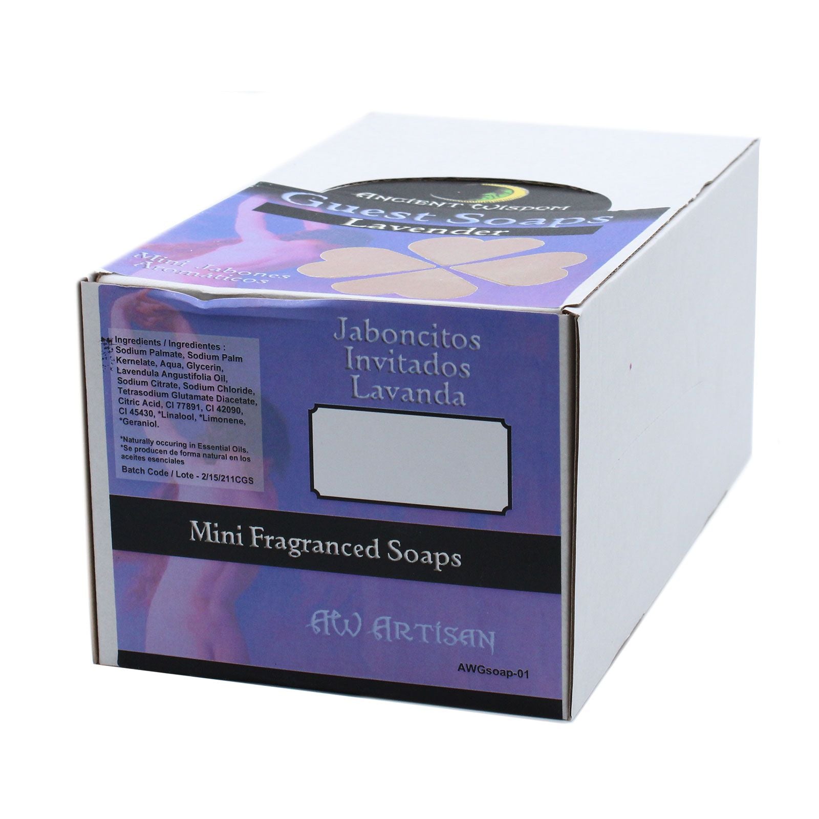 Heart Guest Soaps 10x - Lavender