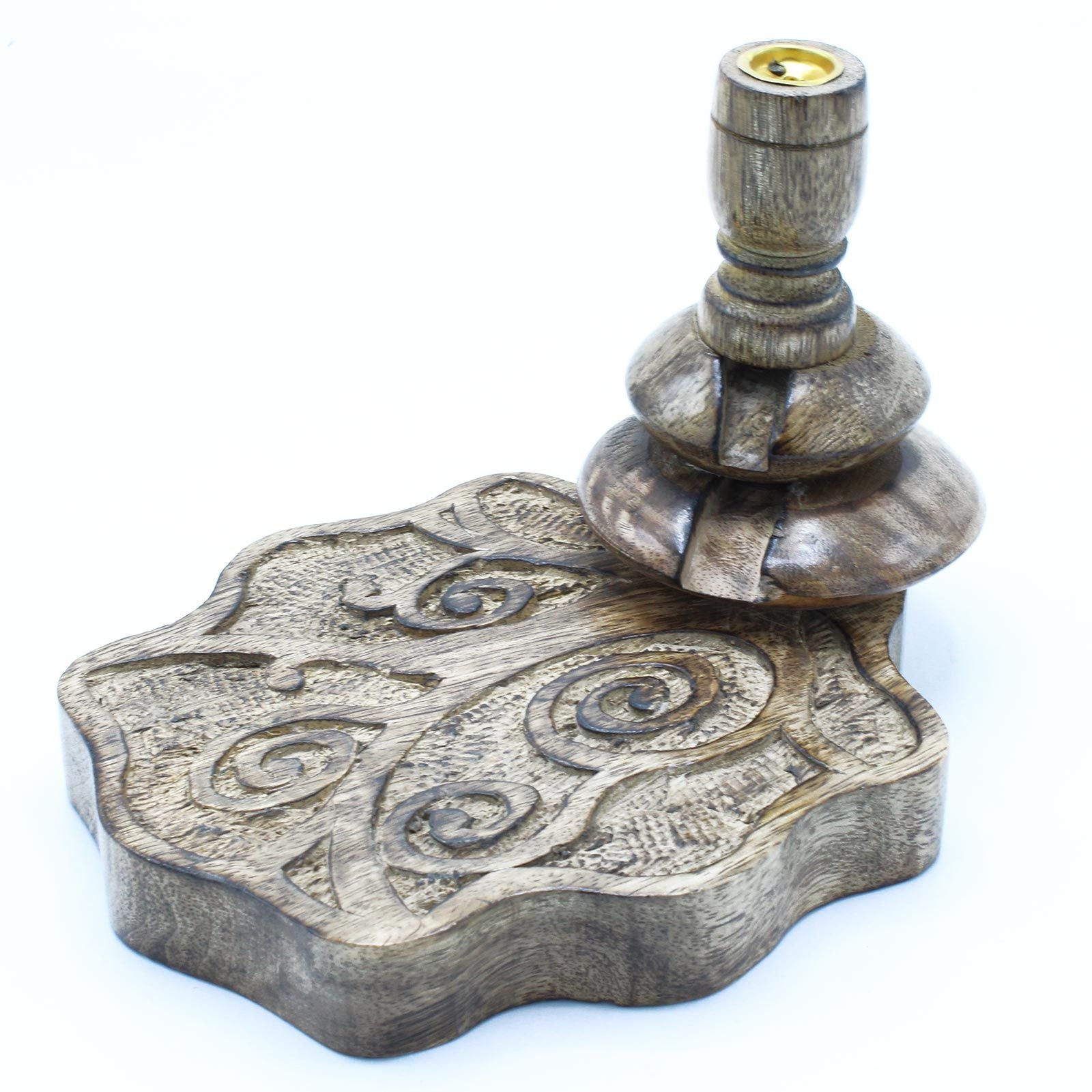 Mango Wood Backflow Burner Medium - Tree of Life