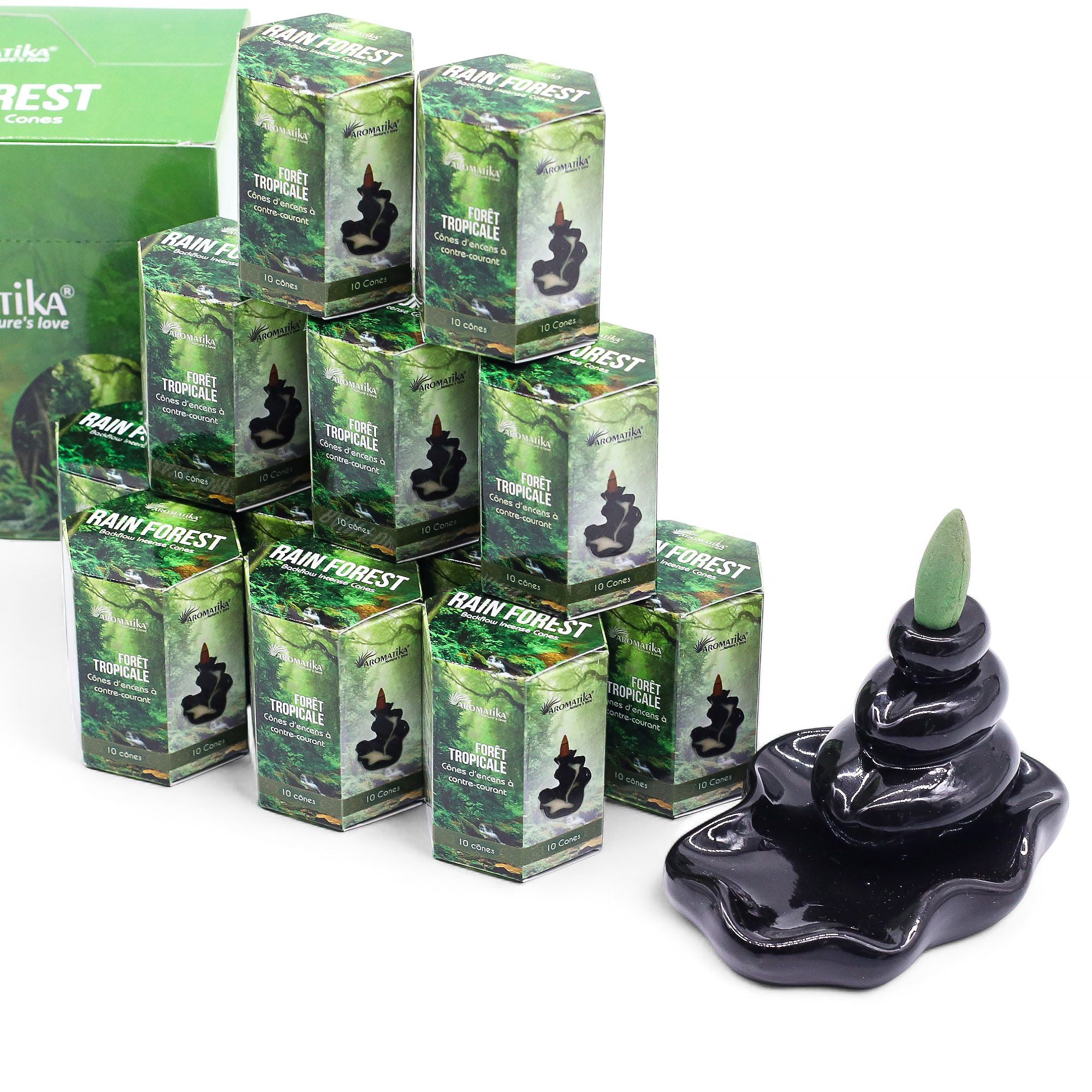 Masala Backflow Incense Cones - Rain Forest
