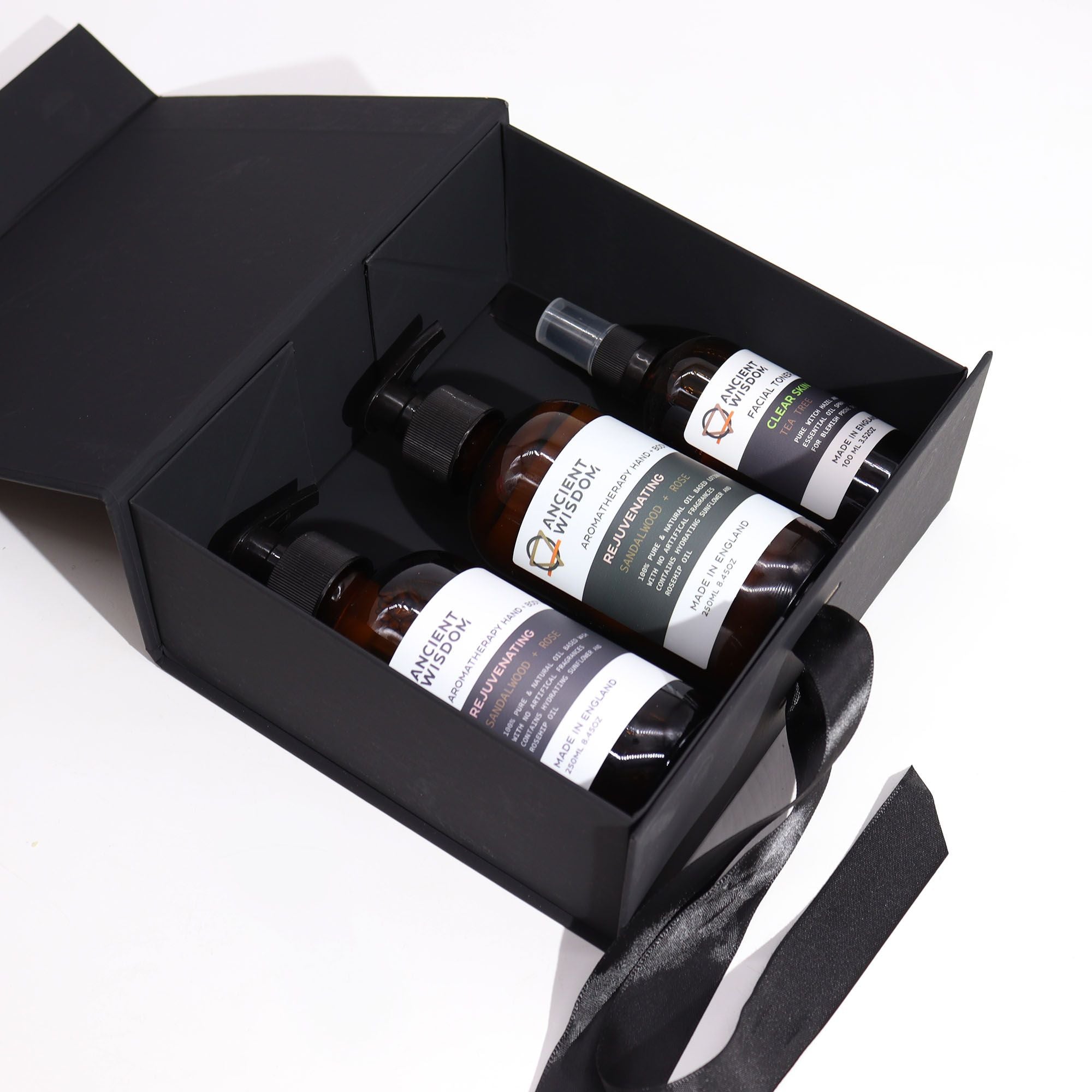 Flat Pack Gift Box - Medium Square - Black