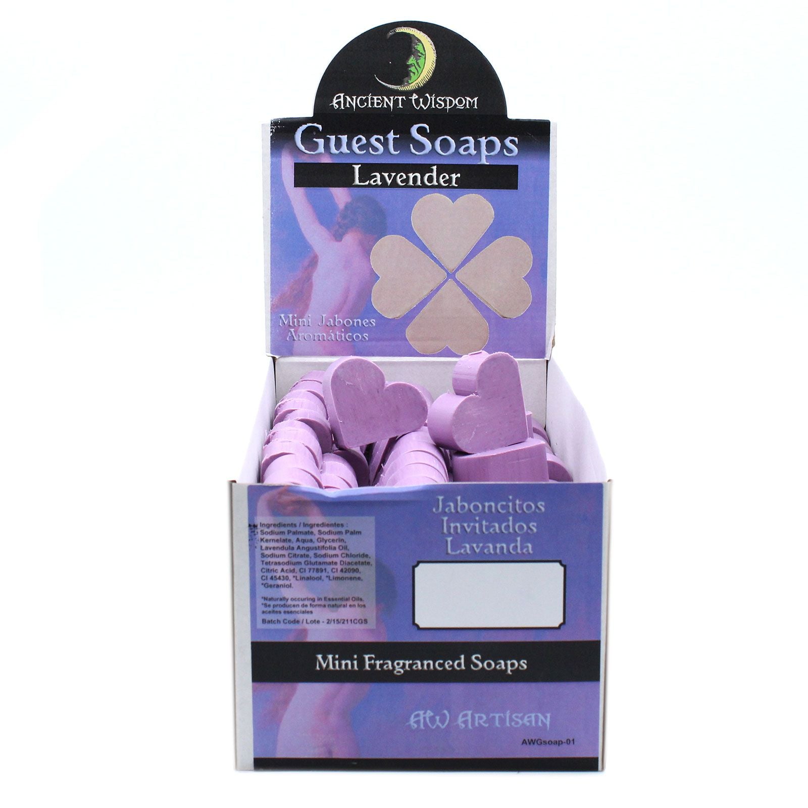 Heart Guest Soaps 10x - Lavender