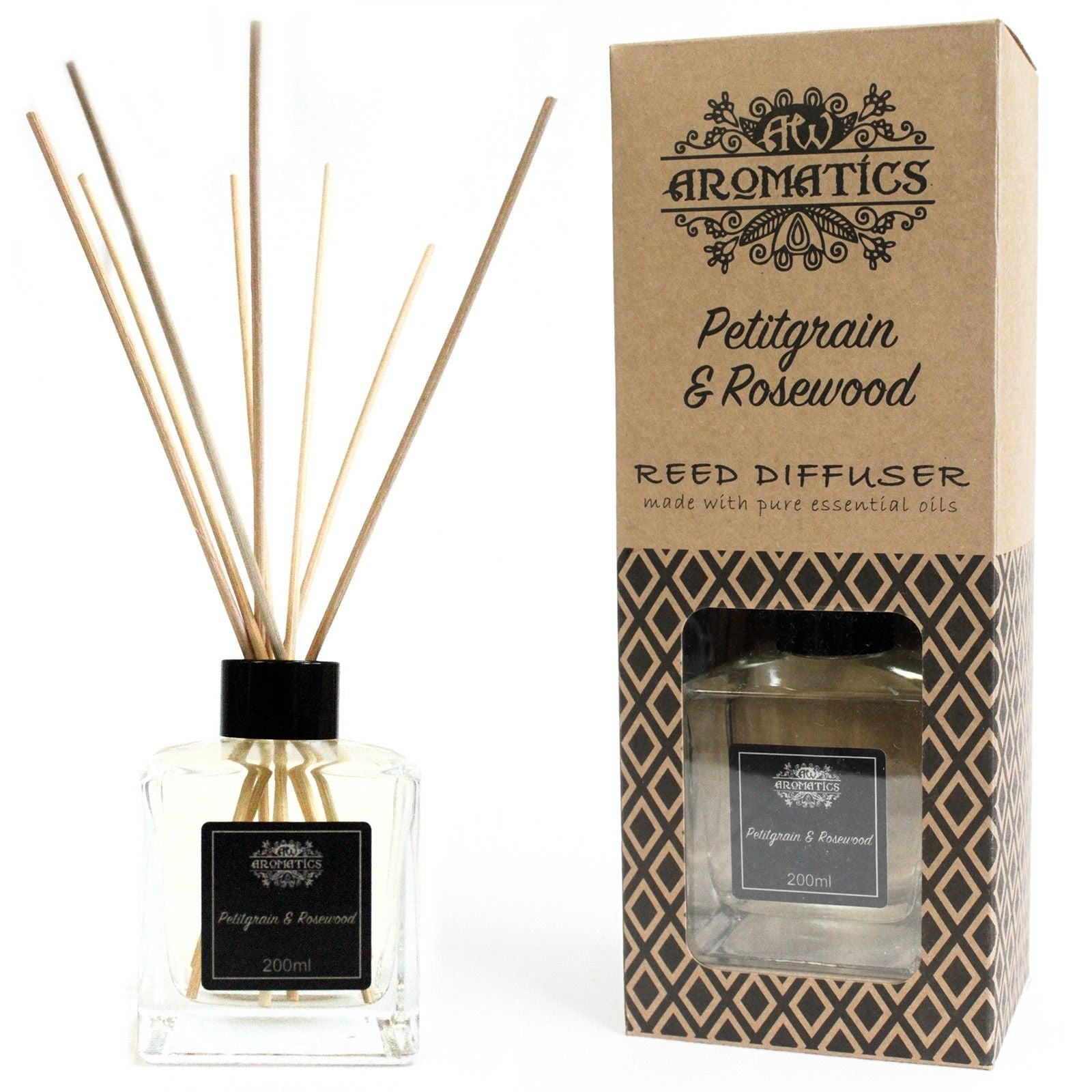 Reed Diffuser 200 ml – Petitgrain & Rosewood
