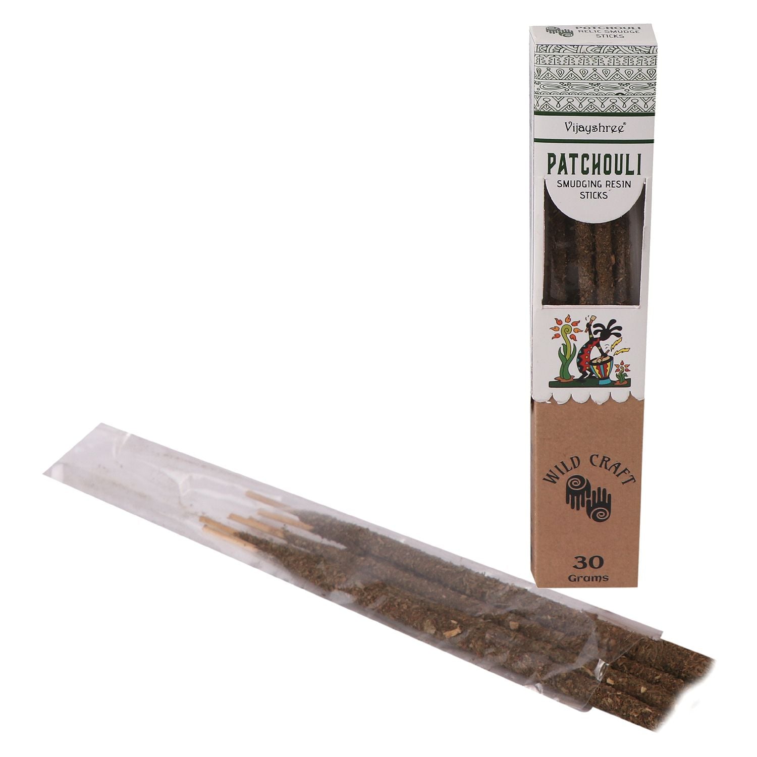 Golden Patchouli Smudging Resin Sticks 30g (6s)