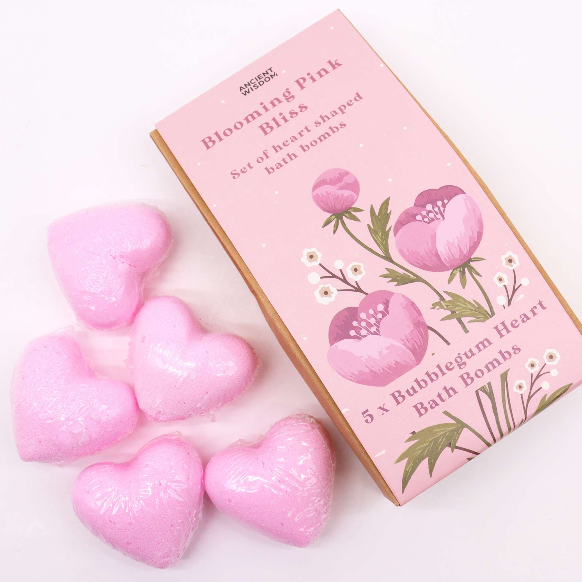 Bath Heart Gift Set - Blooming Pink Bliss