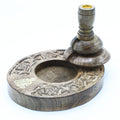 Mango Wood Backflow Burner Medium - Brass Buddha