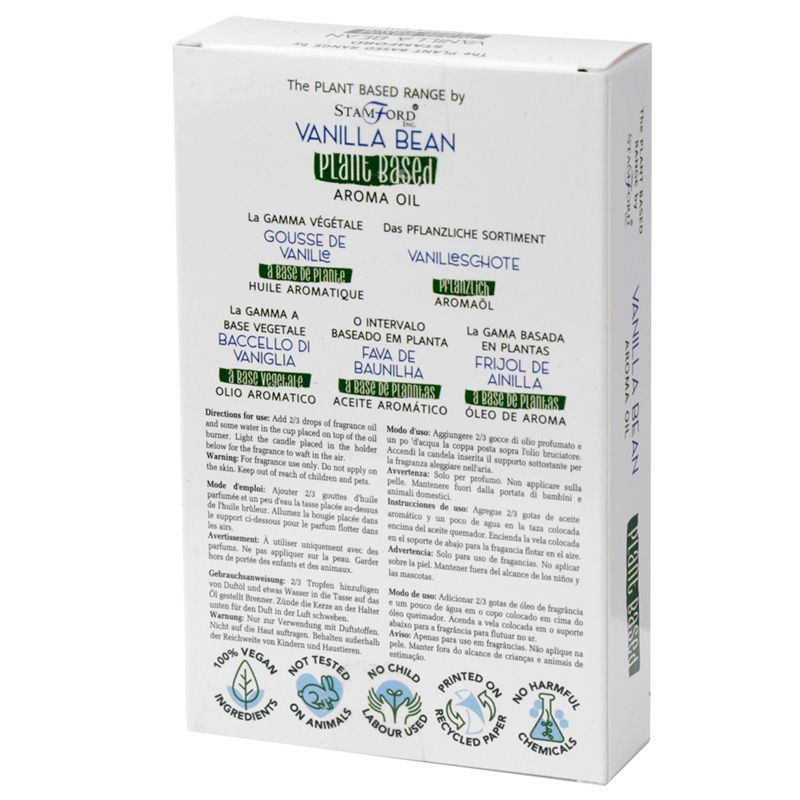 Plant Based Aroma Oil 10ml - Vanilla Bean