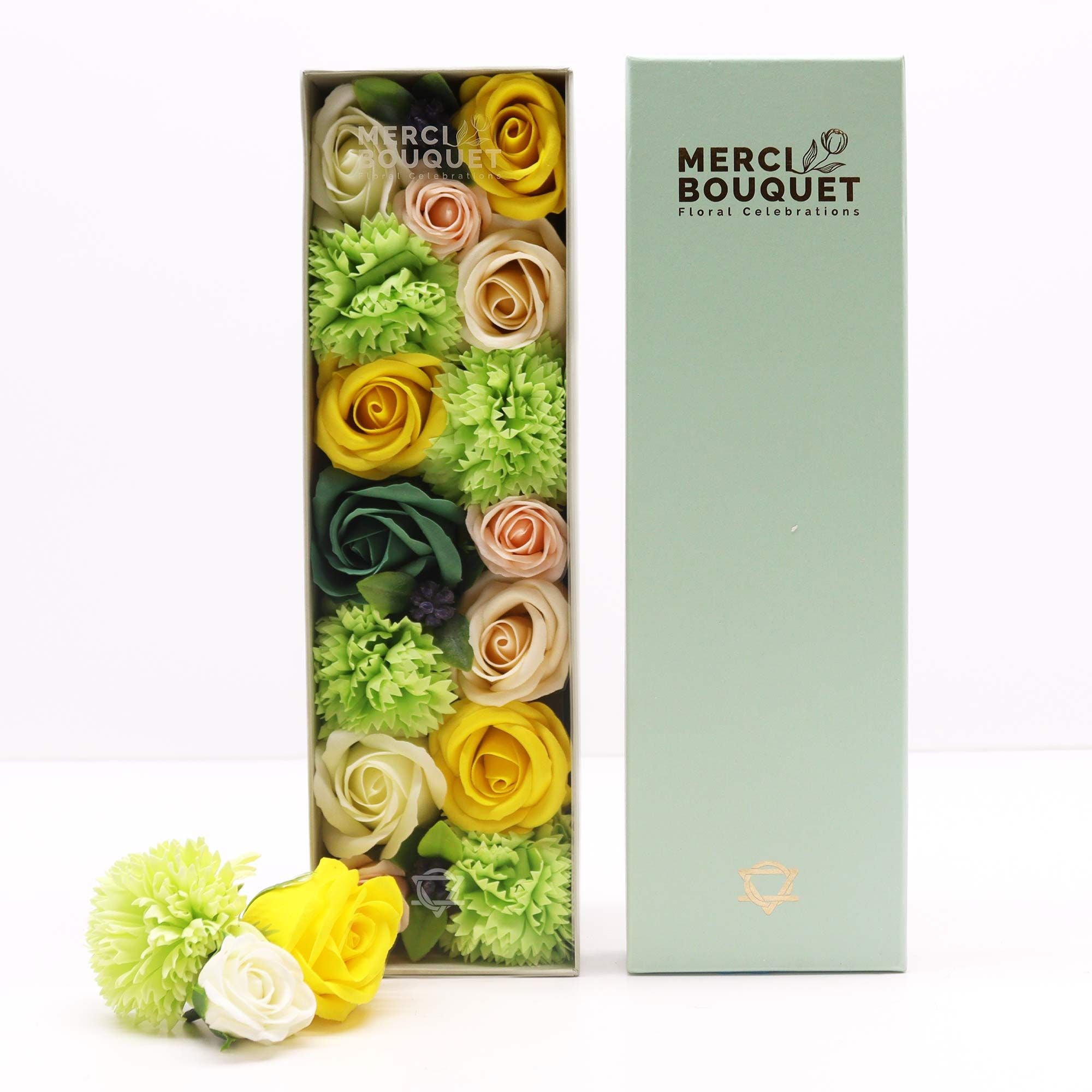 Merci Long Gift Box – Spring Celebrations Yellow & Greens