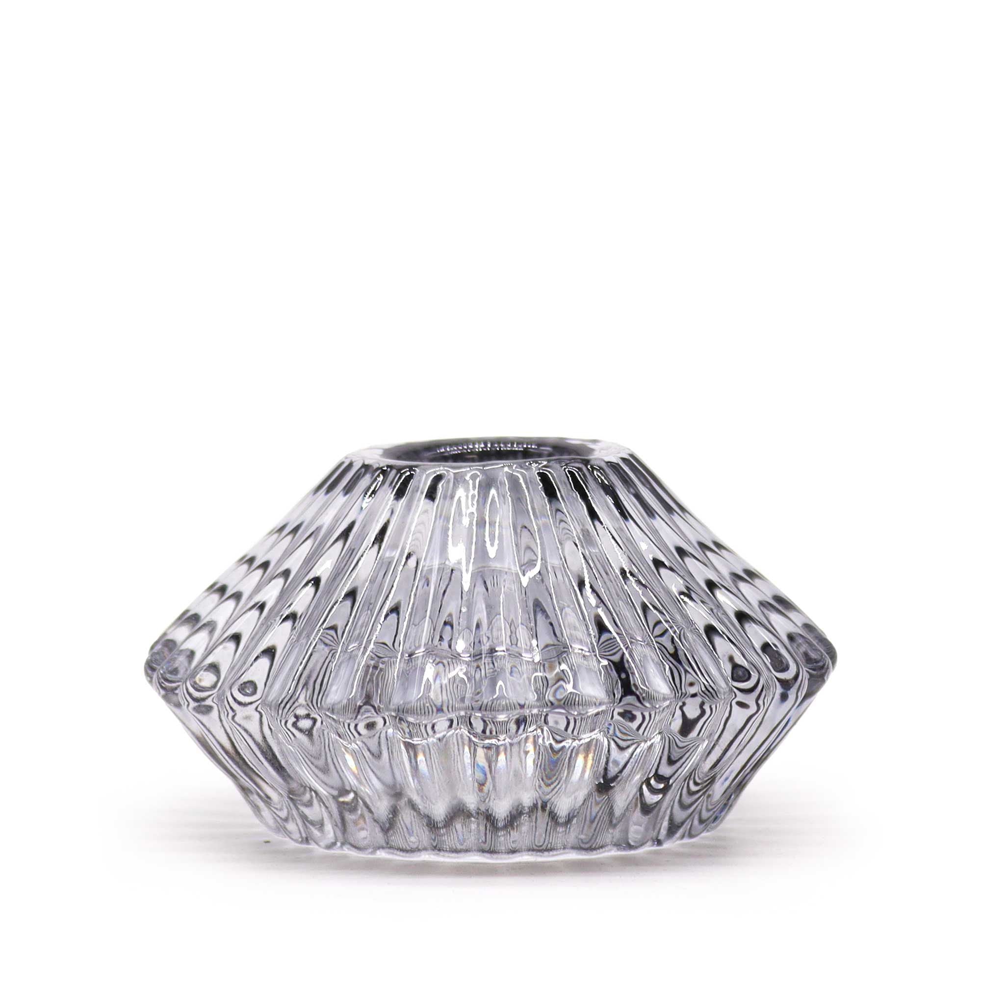 Flower Flip Dinner Candle Tealight Holder Set of 2 – Midnight Grey