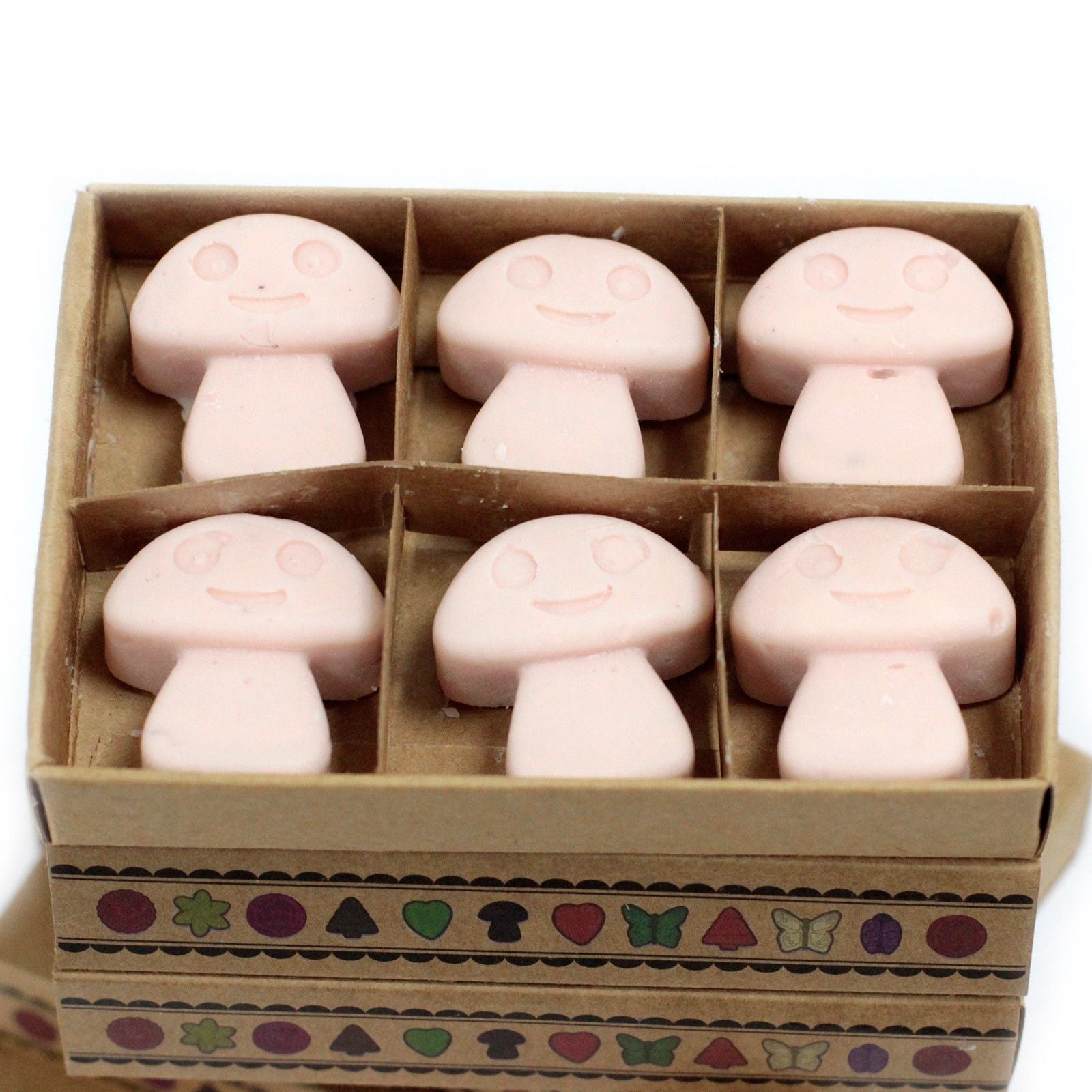 Box of 6 Wax Melt Mushrooms - Dark Sandalwood