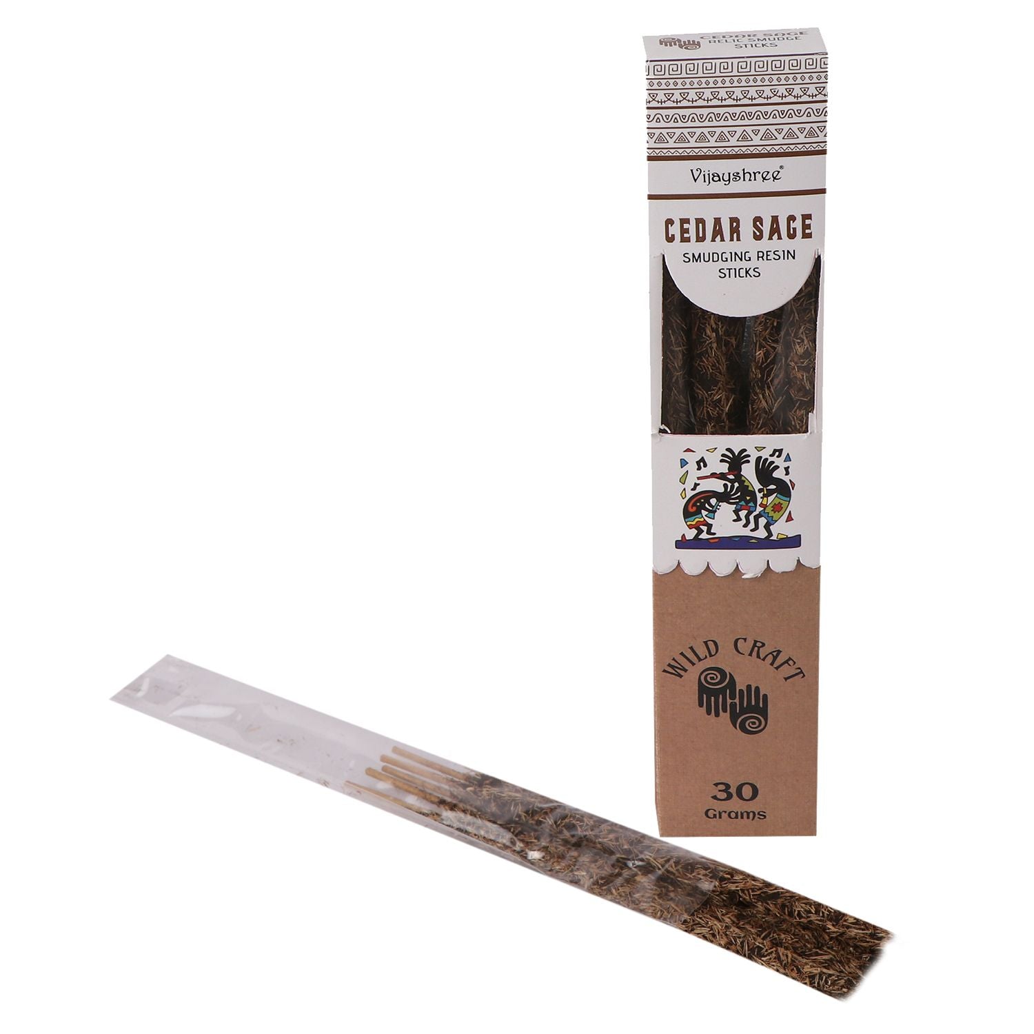 Golden Cedar Sage Smudging Resin Sticks 30g (6s)