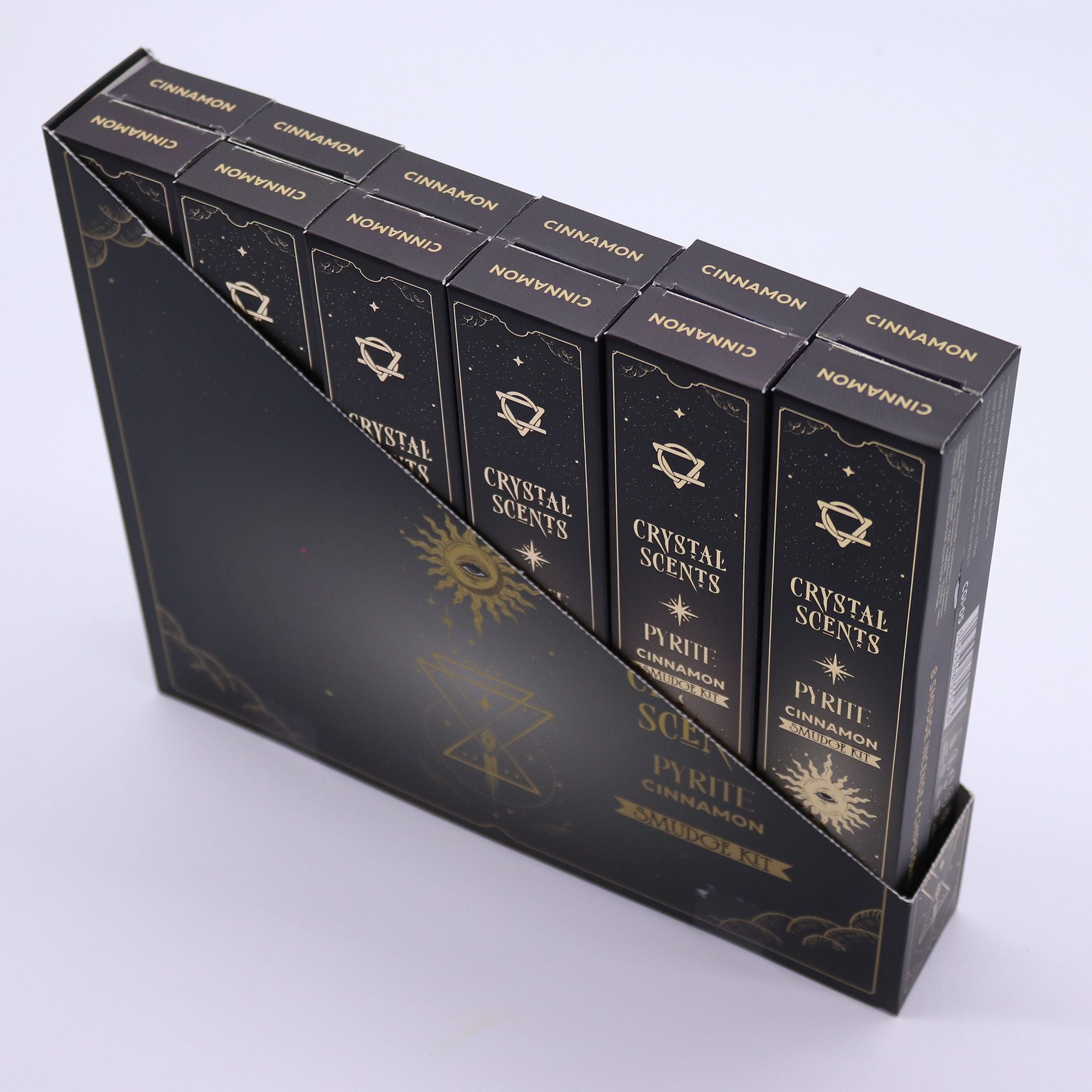 Crystal Scents Smudge Incense - Pyrite - Cinnamon