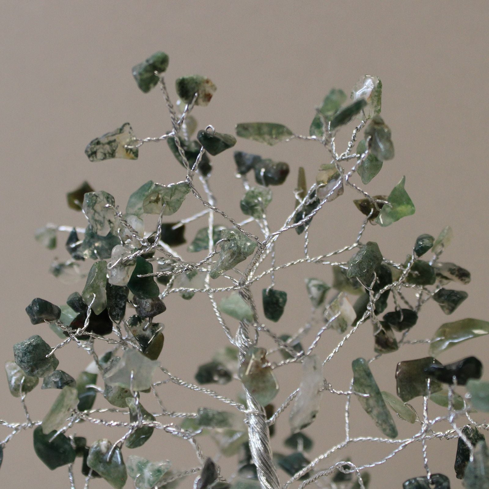 Gemstone Tree (160 Stones) - Moss Agate on Orgonite Base