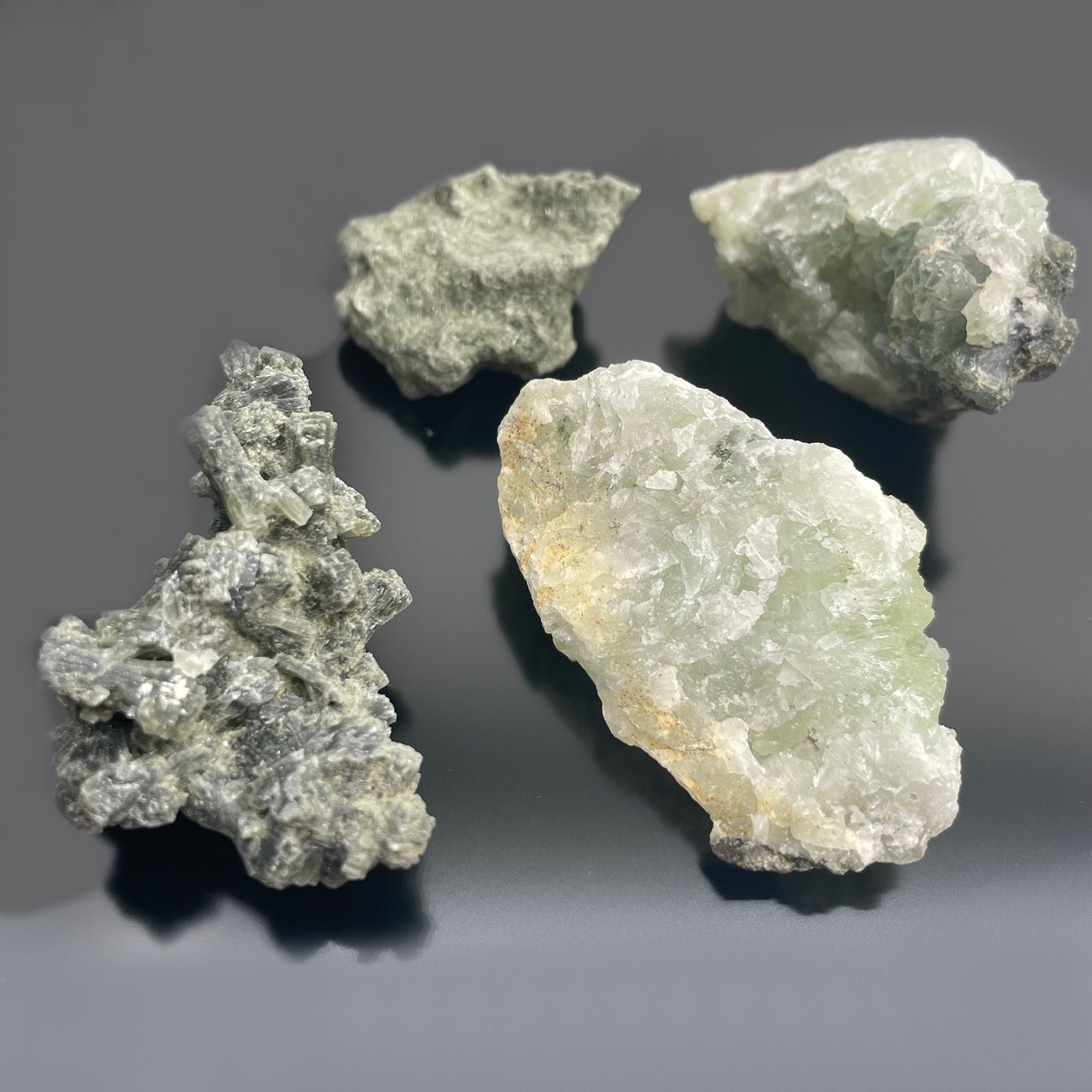Mineral Specimens - Small Prehnite (Approx. 100 Pieces per Tray)