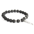 Noble Gemstone Bracelet - Angel Wing (Black Agate)