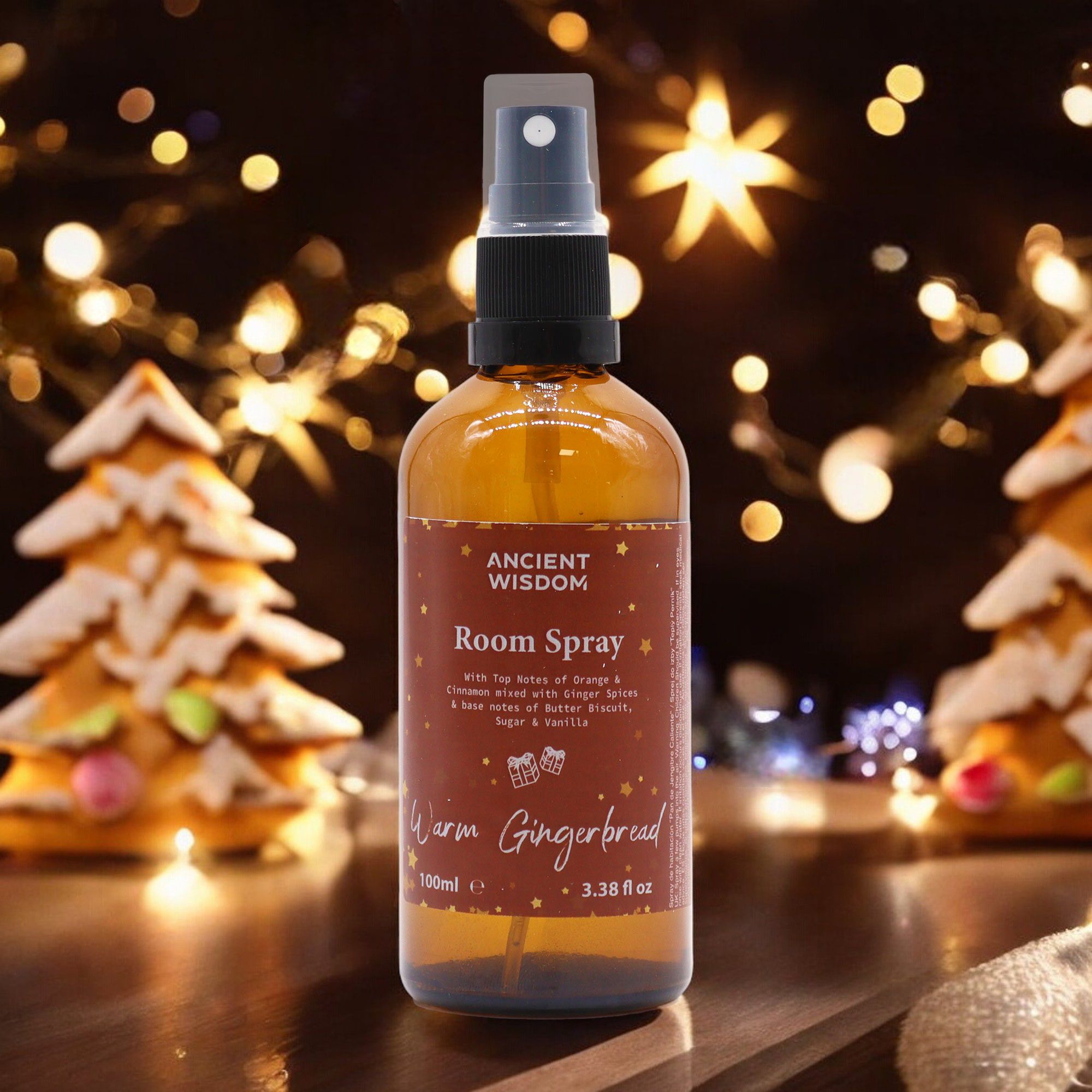 Festive Room Spray 100ml – Warm Gingerbread
