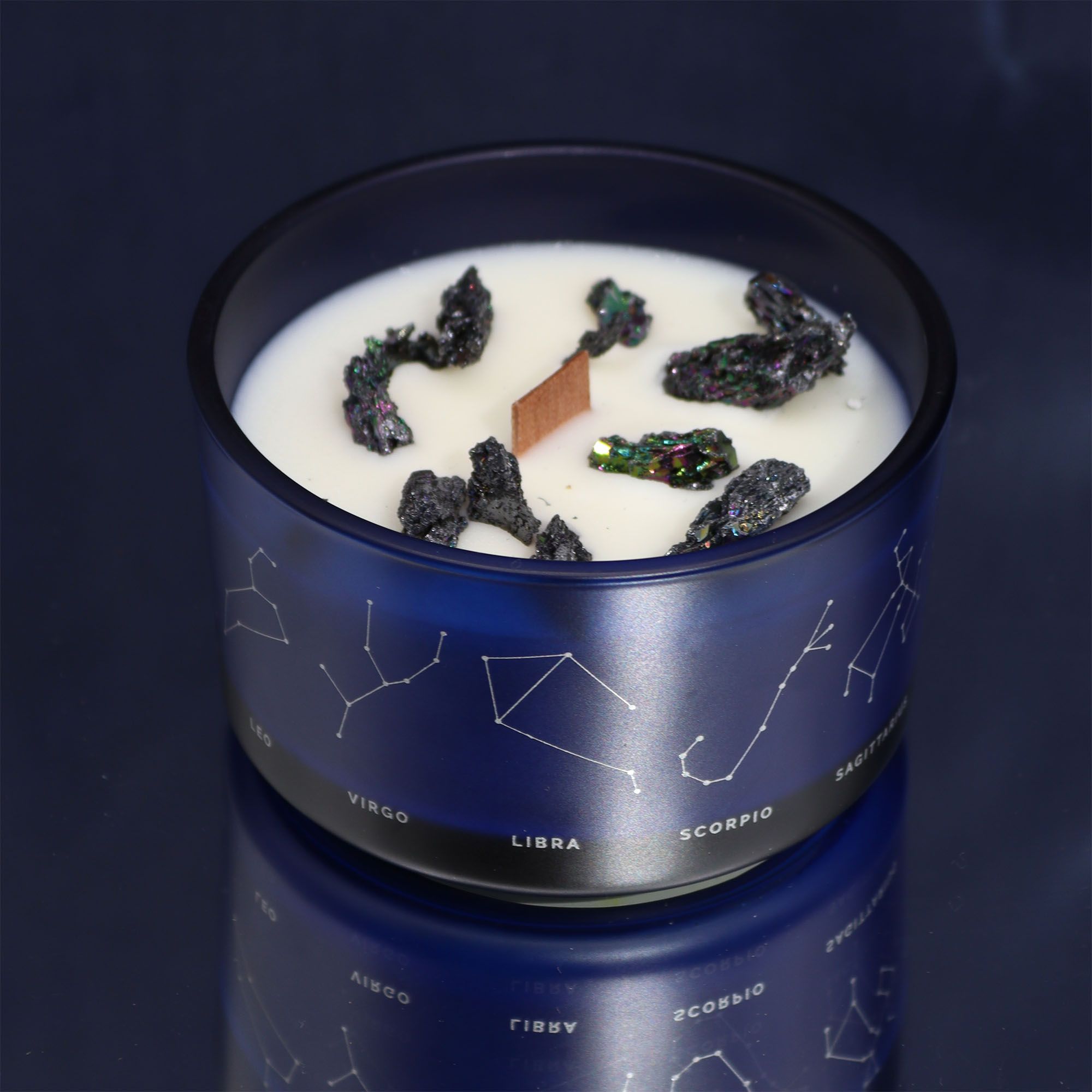 Zodiac Crystal Candle + Gemstone Bracelet - Taurus