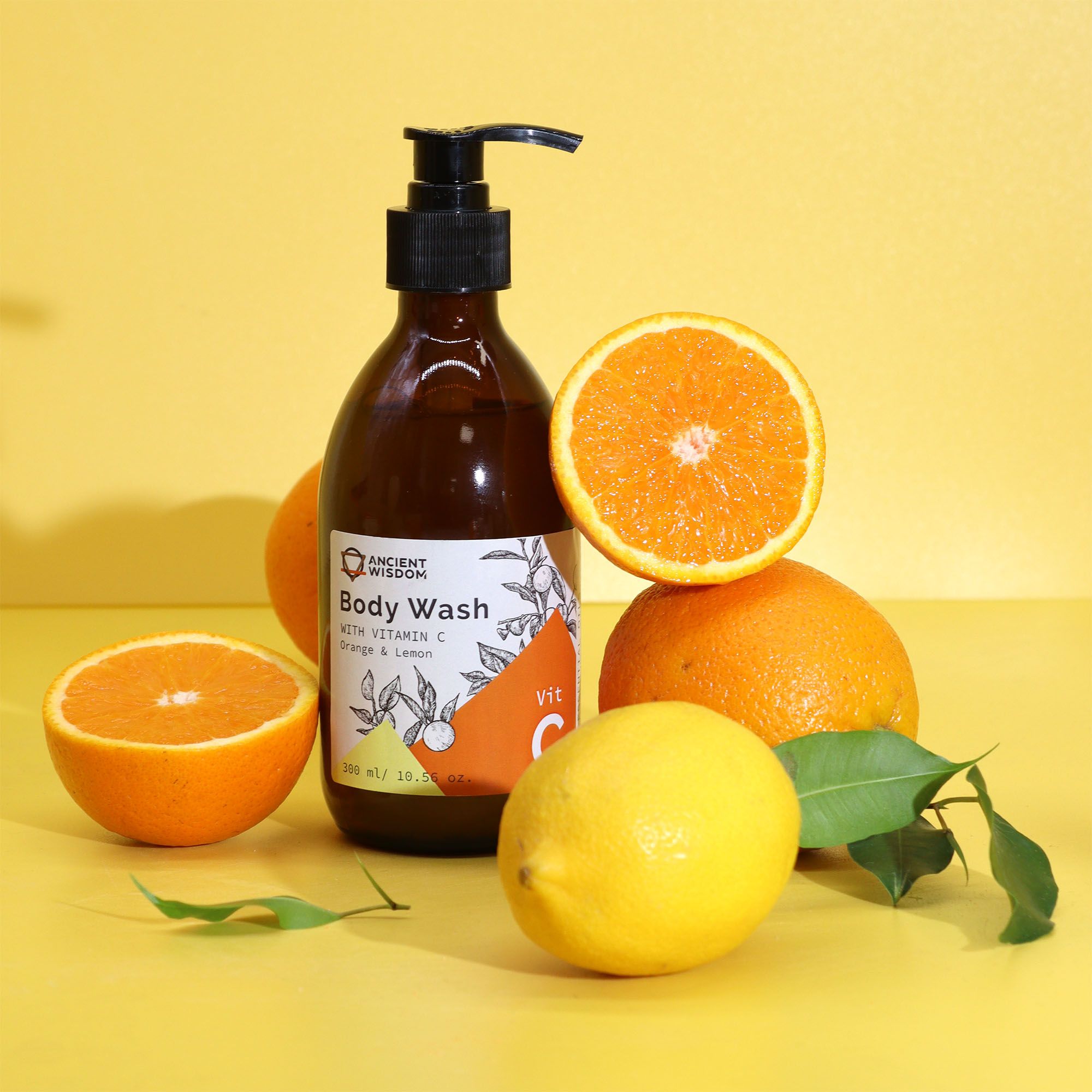 Aromatherapy Body Wash with Vitamin C 300ml – Orange & Lemon