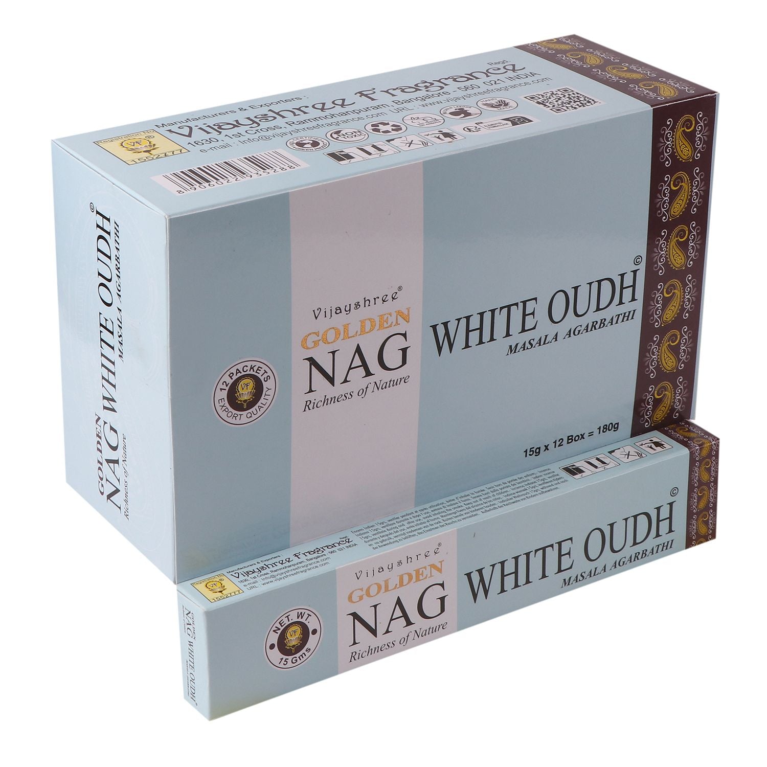 Golden Nag 15g - White Oudh