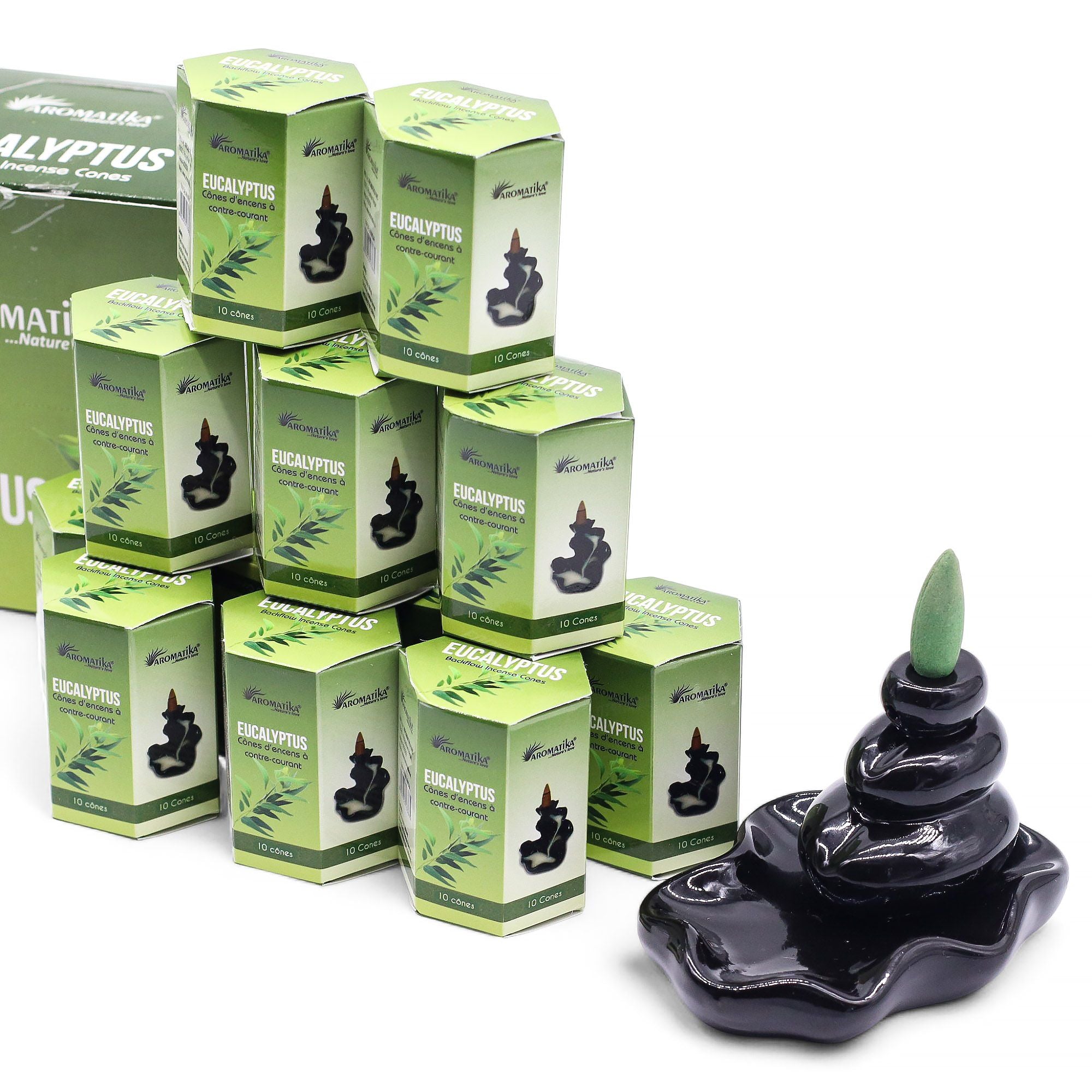 Masala Backflow Incense Cones - Eucalyptus