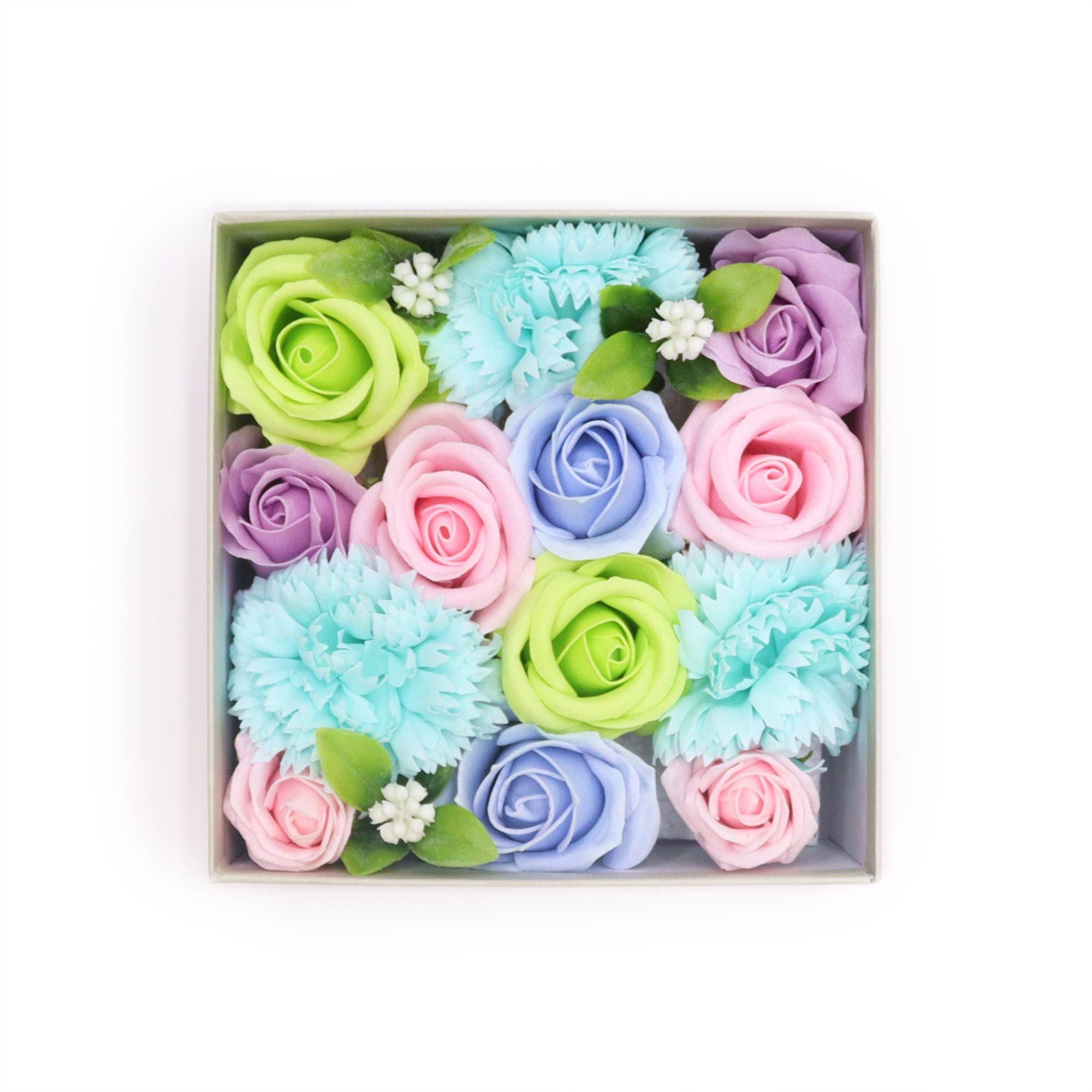 Merci Square Gift Box - Baby Blessings Blue
