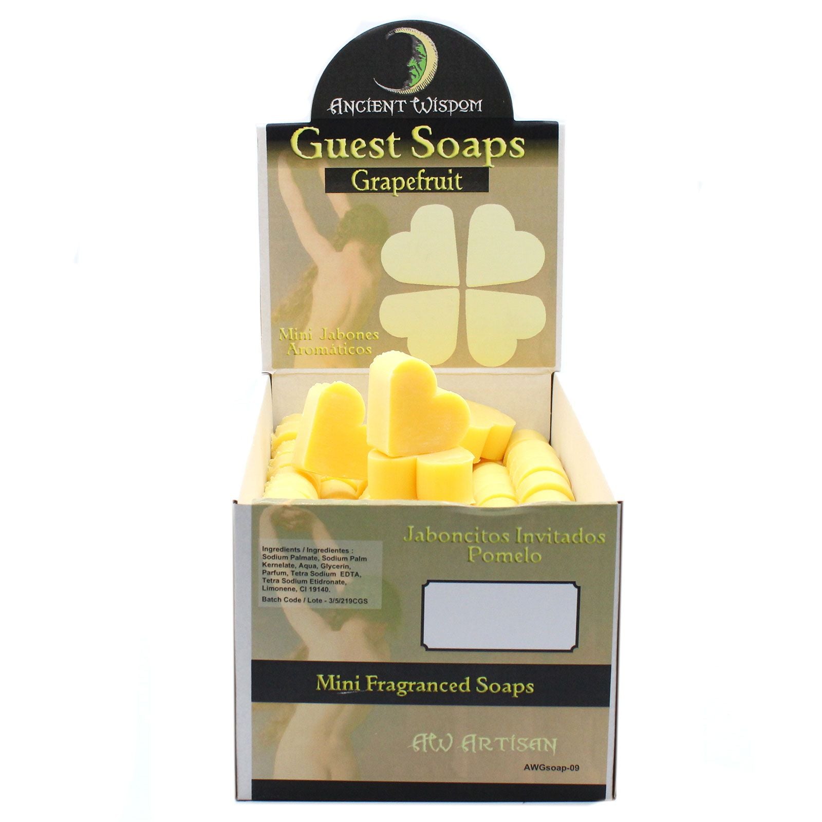 Heart Guest Soaps 10x - Grapefruit