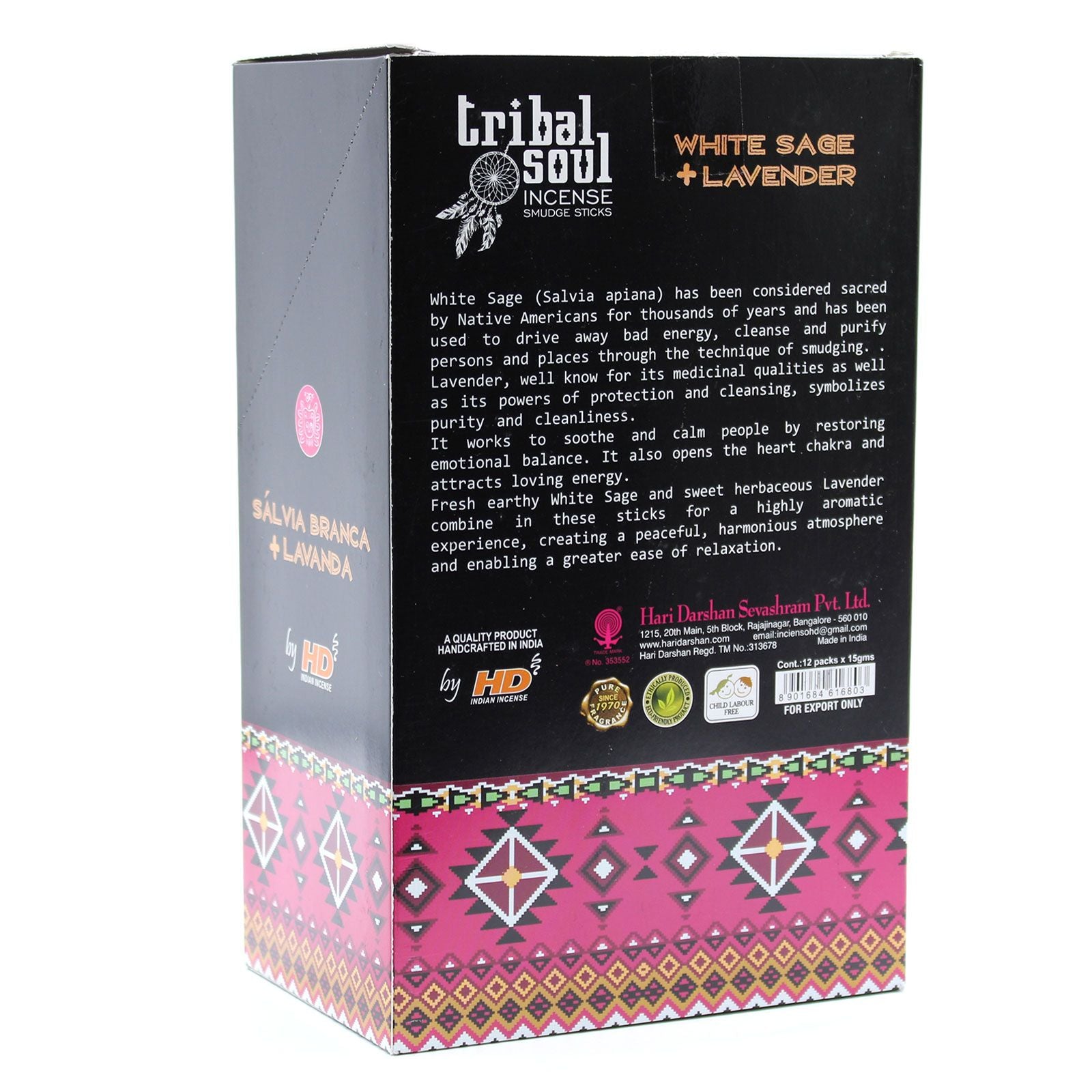 Tribal Soul Incesne - White Sage + Lavender