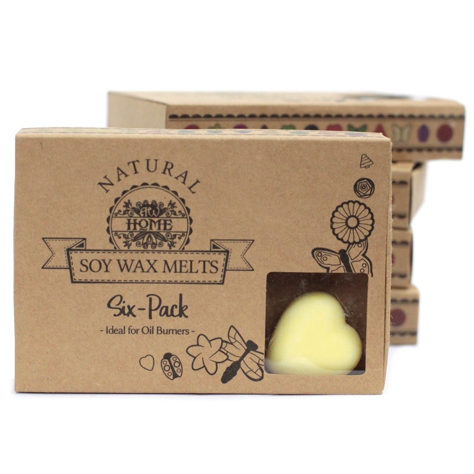 Box of 6 Wax Melt Hearts - Brandy Butter