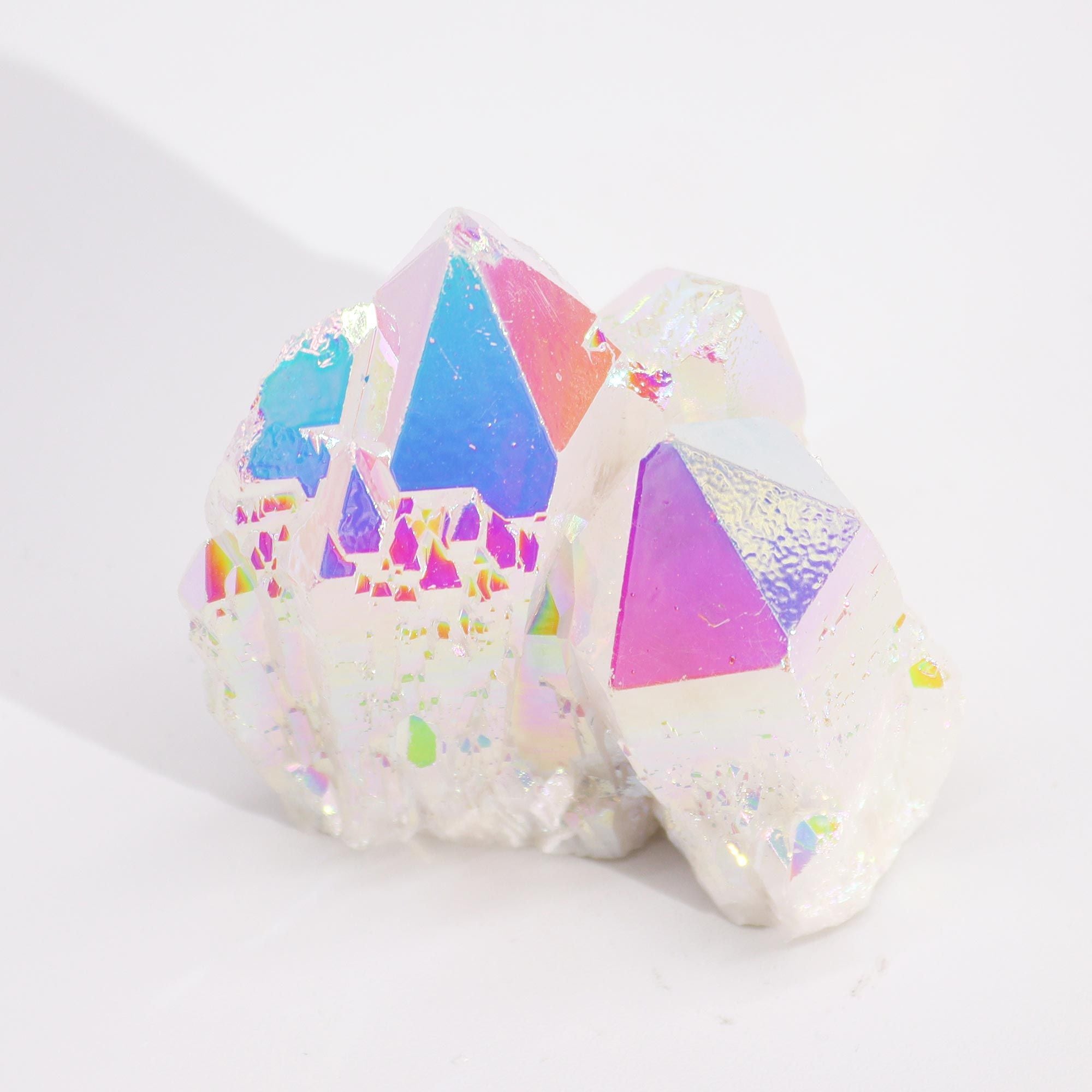 Enhanced Natural Quartz Cluster - Aura Angel Quartz (Approx. 7–10 cm)
