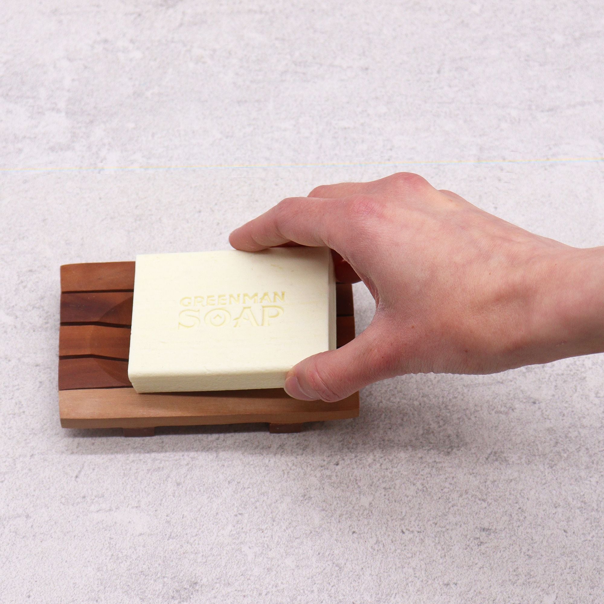 Mahogany Soap Dish - Grid Drainer