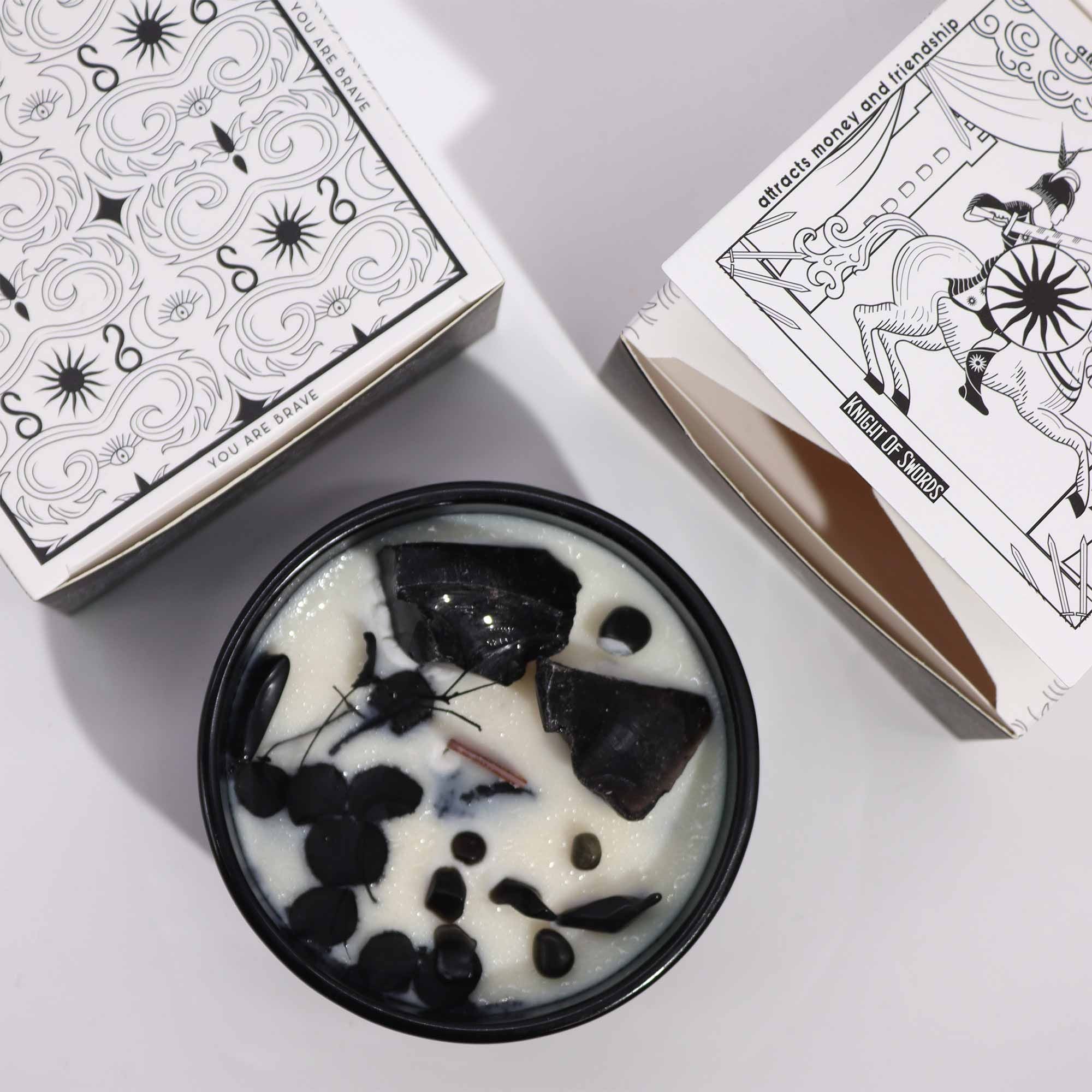 Hop Hare Crystal Magic Candle – The King of Swords