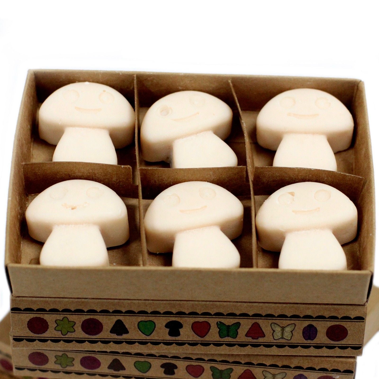 Box of 6 Wax Melt Mushrooms - Vanilla Nutmeg