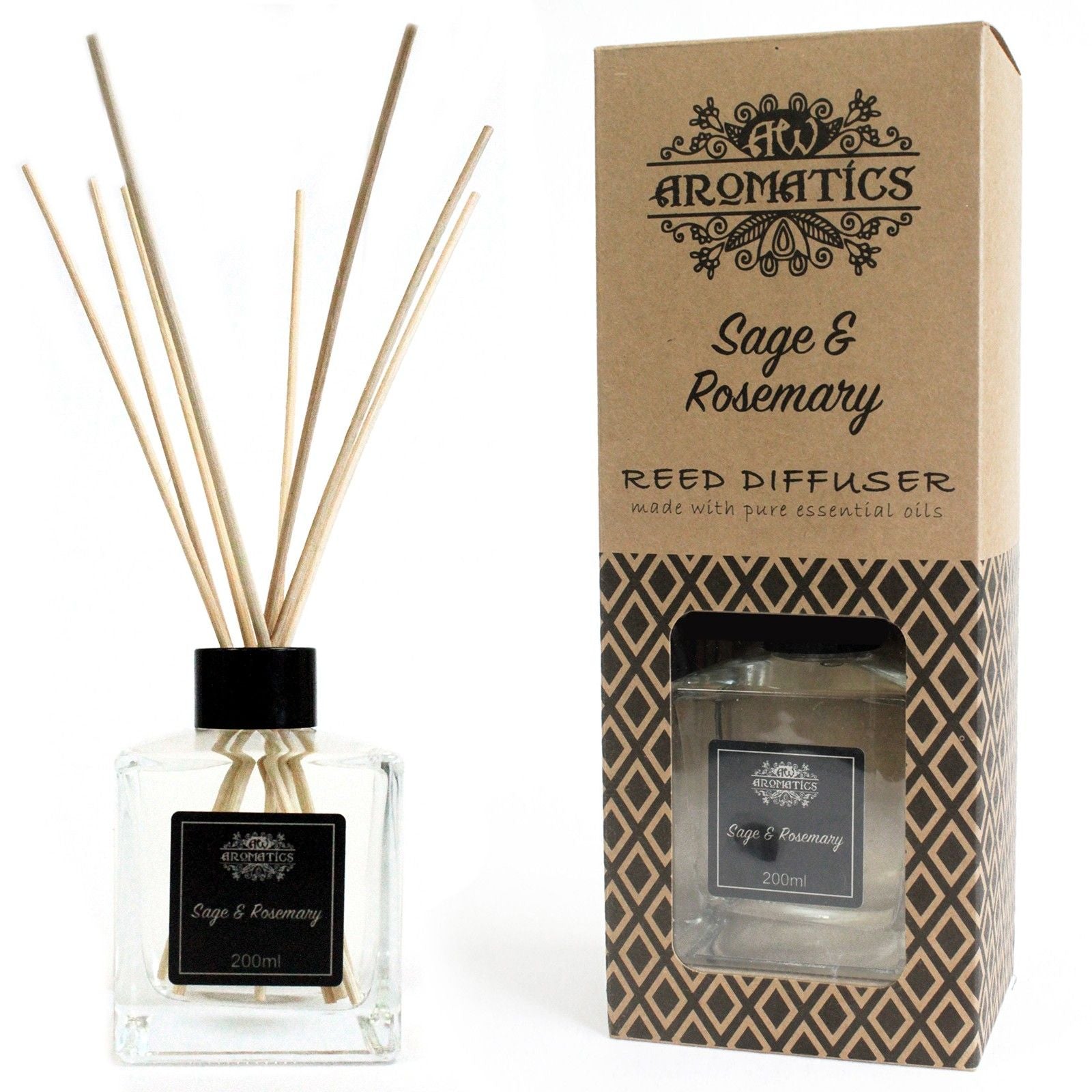 Reed Diffuser 200 ml – Sage & Rosemary