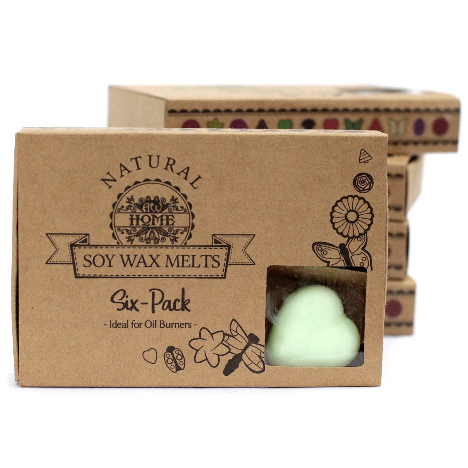 Box of 6 Wax Melt Hearts - Mint & Menthol