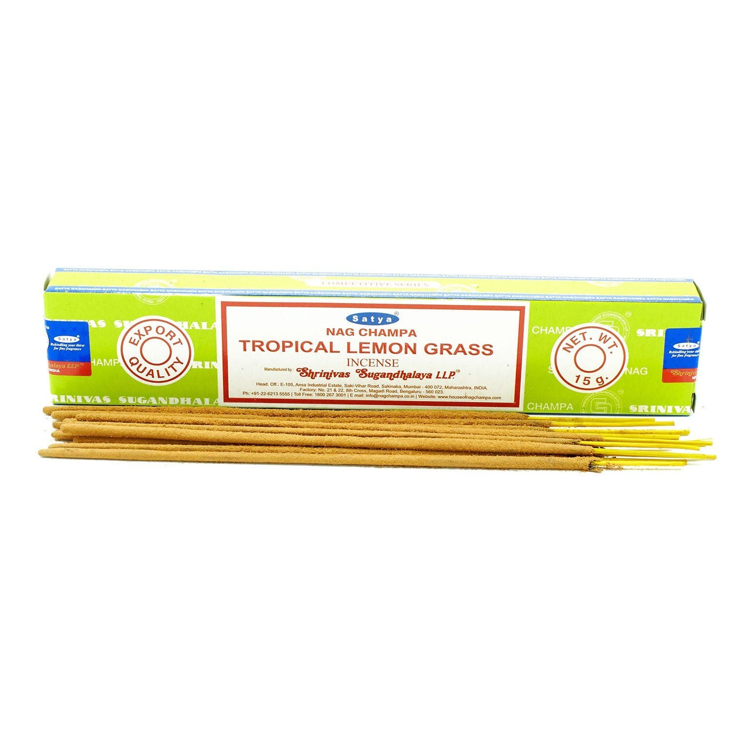 Satya Incense 15g - Tropical Lemongrass