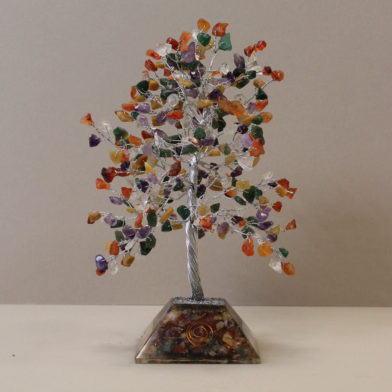 Gemstone Tree (320 Stones) - Multi Stones on Orgonite Base