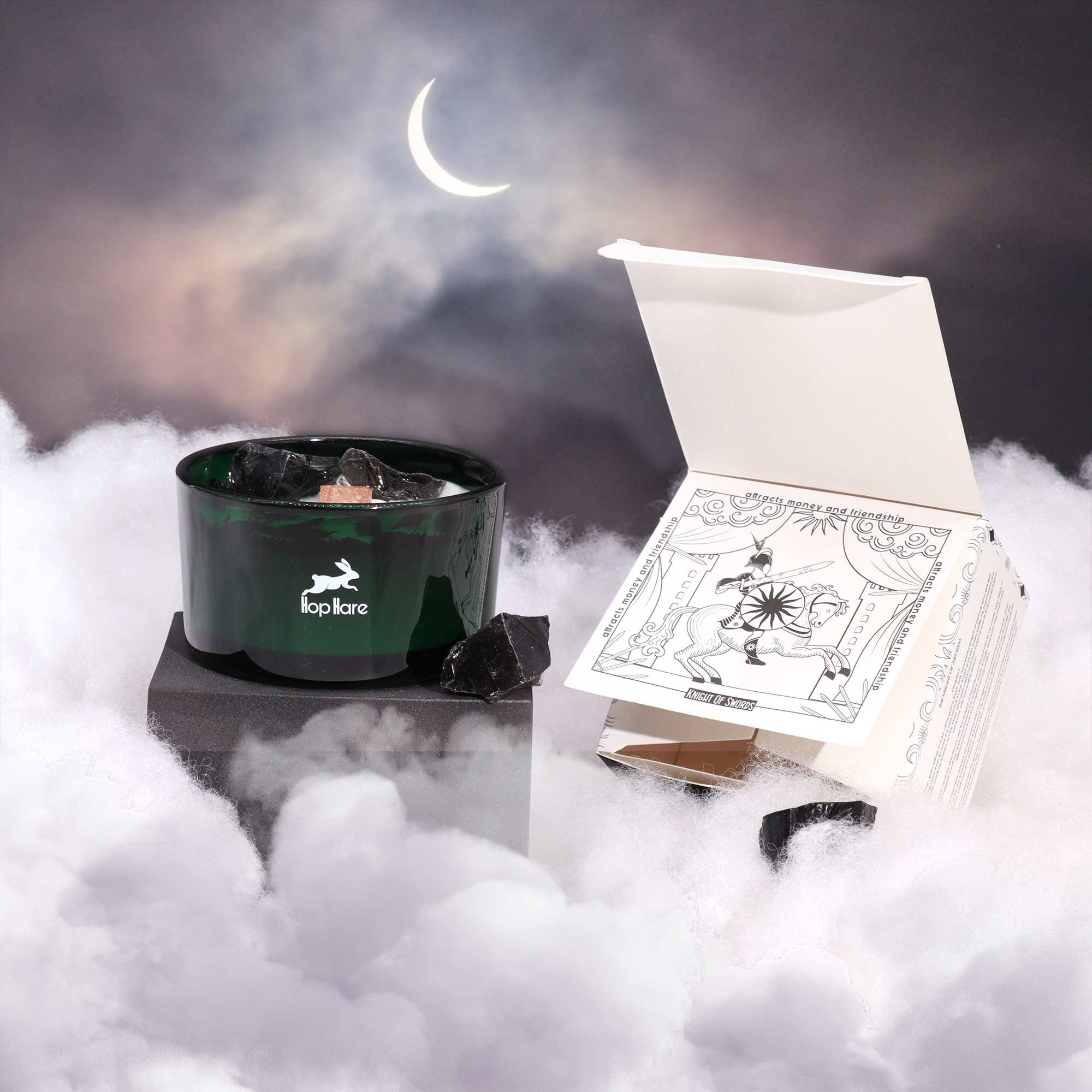 Hop Hare Crystal Magic Candle – The King of Swords